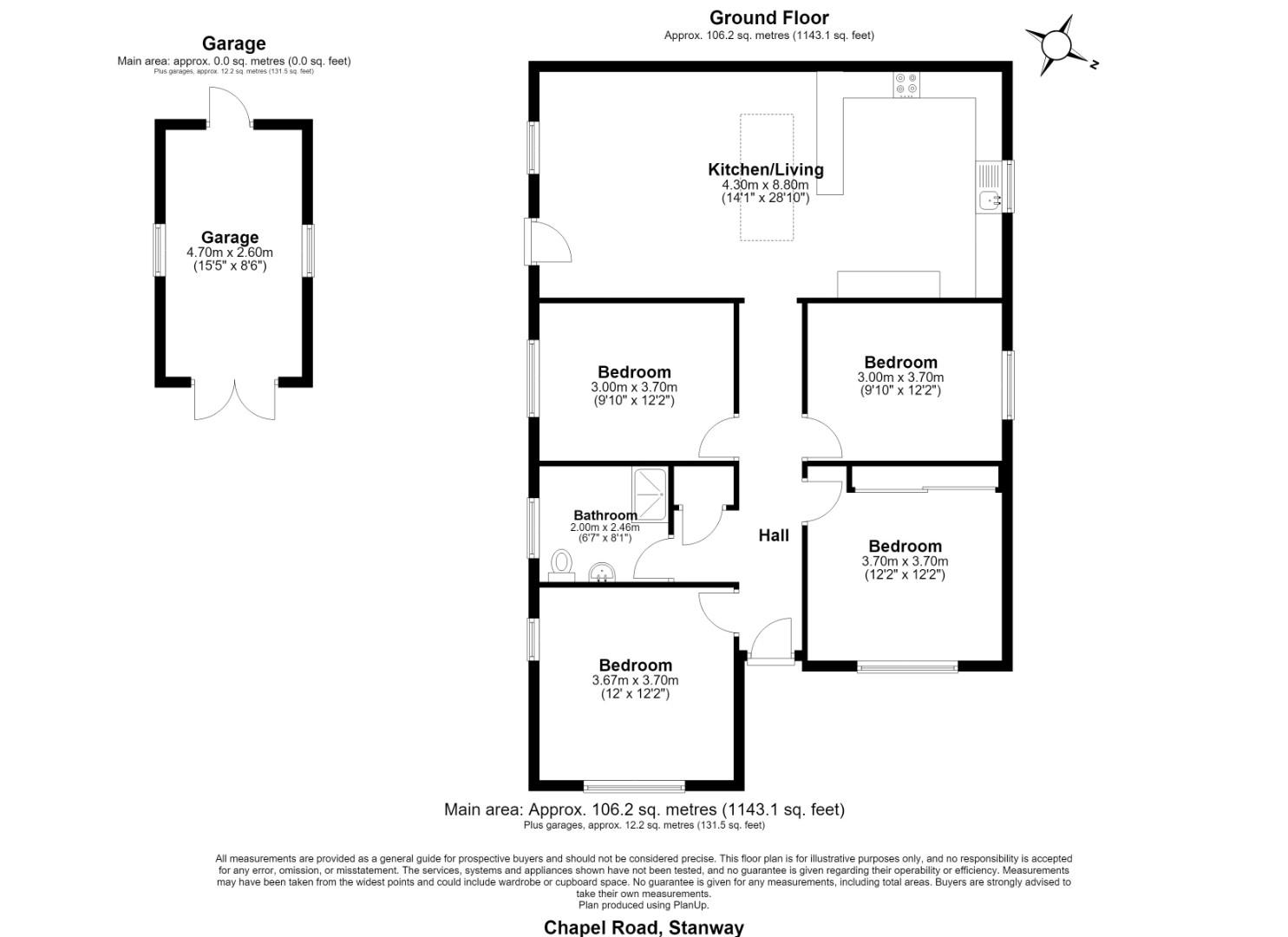 14, Chapel Road, Colchester floorplan