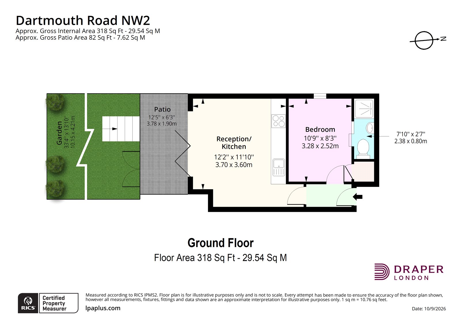 Flat 3, 21, Dartmouth Road, London floorplan
