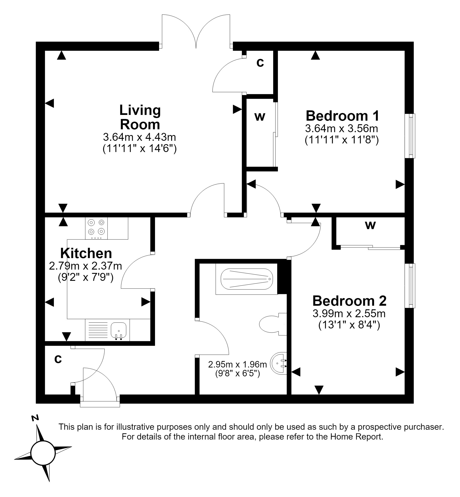 4A, Peebles Road, PENICUIK floorplan