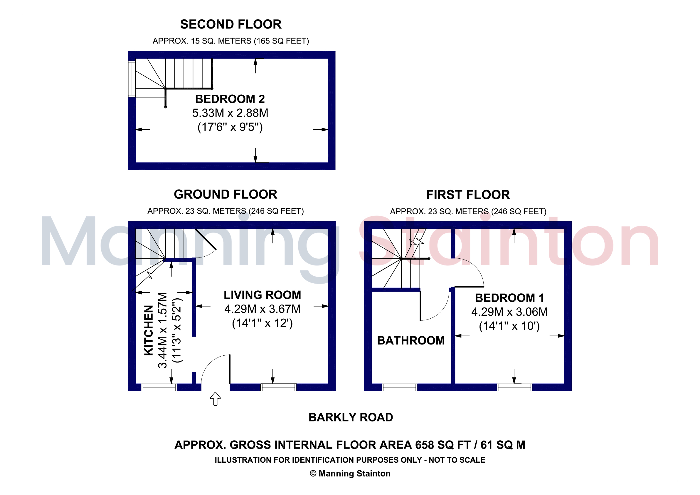 105, Barkly Road, Leeds floorplan