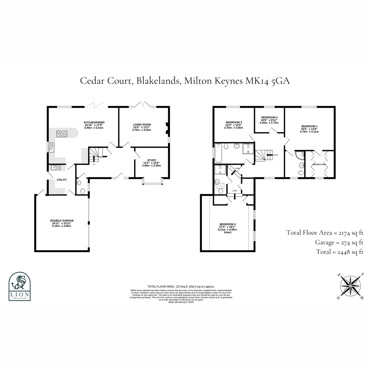 2, Cedar Court, Milton Keynes floorplan