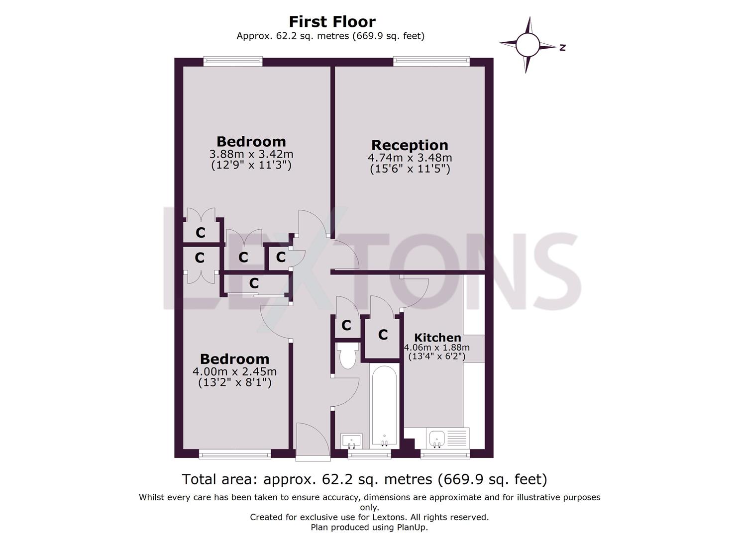11 Janeston Court, Wilbury Crescent, Hove floorplan