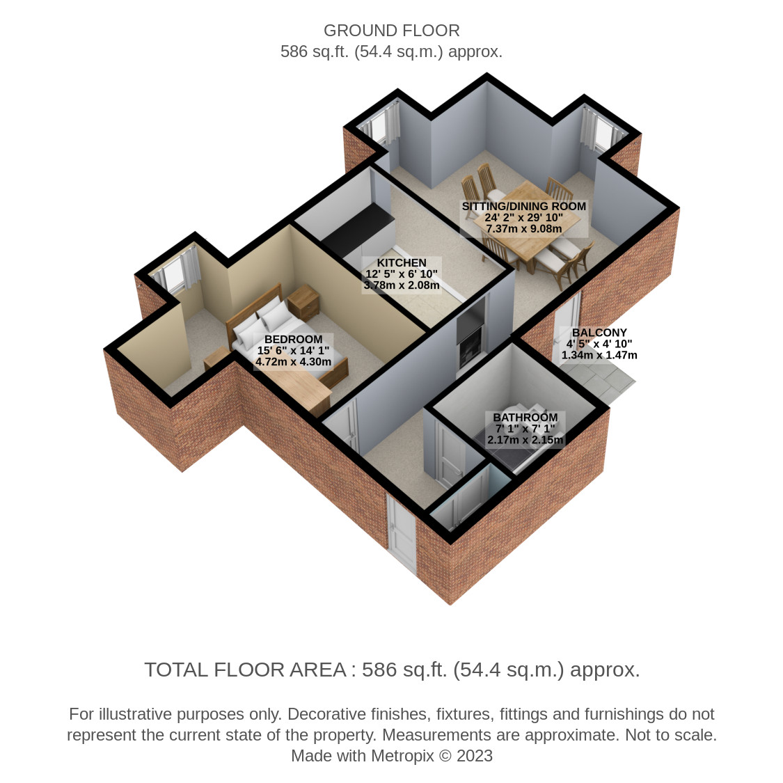 Flat 4 Holbrook House, 2c, Suttons Lane, Hornchurch floorplan