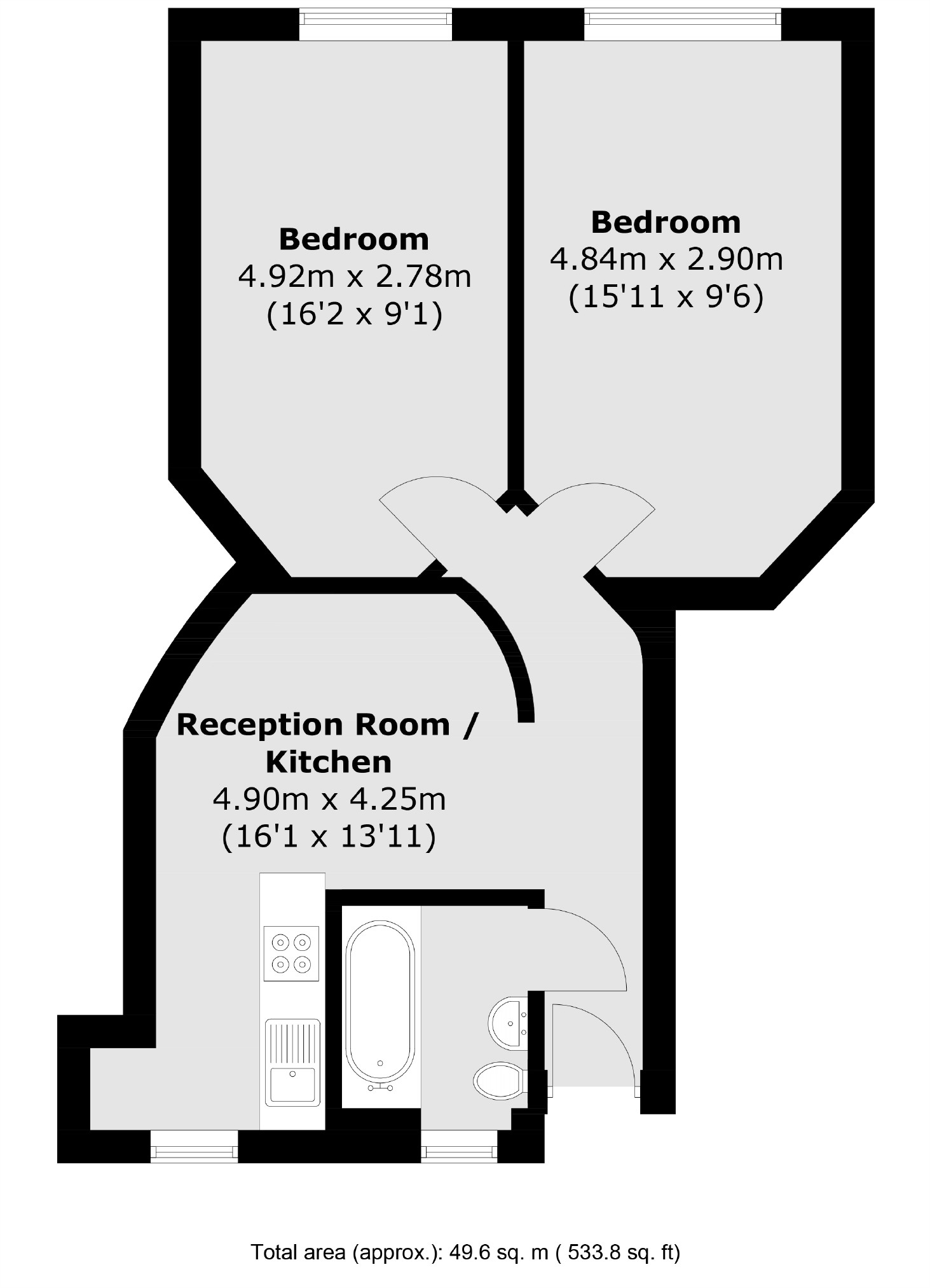 Flat 6O, Grove End House, Grove End Road, London floorplan