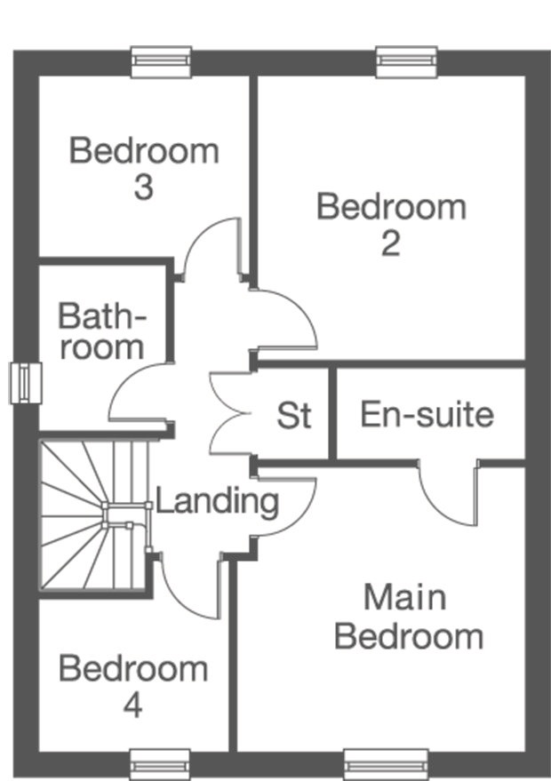 "The Middleton" at Grassholme Way, Startforth, Barnard Castle DL12, 4