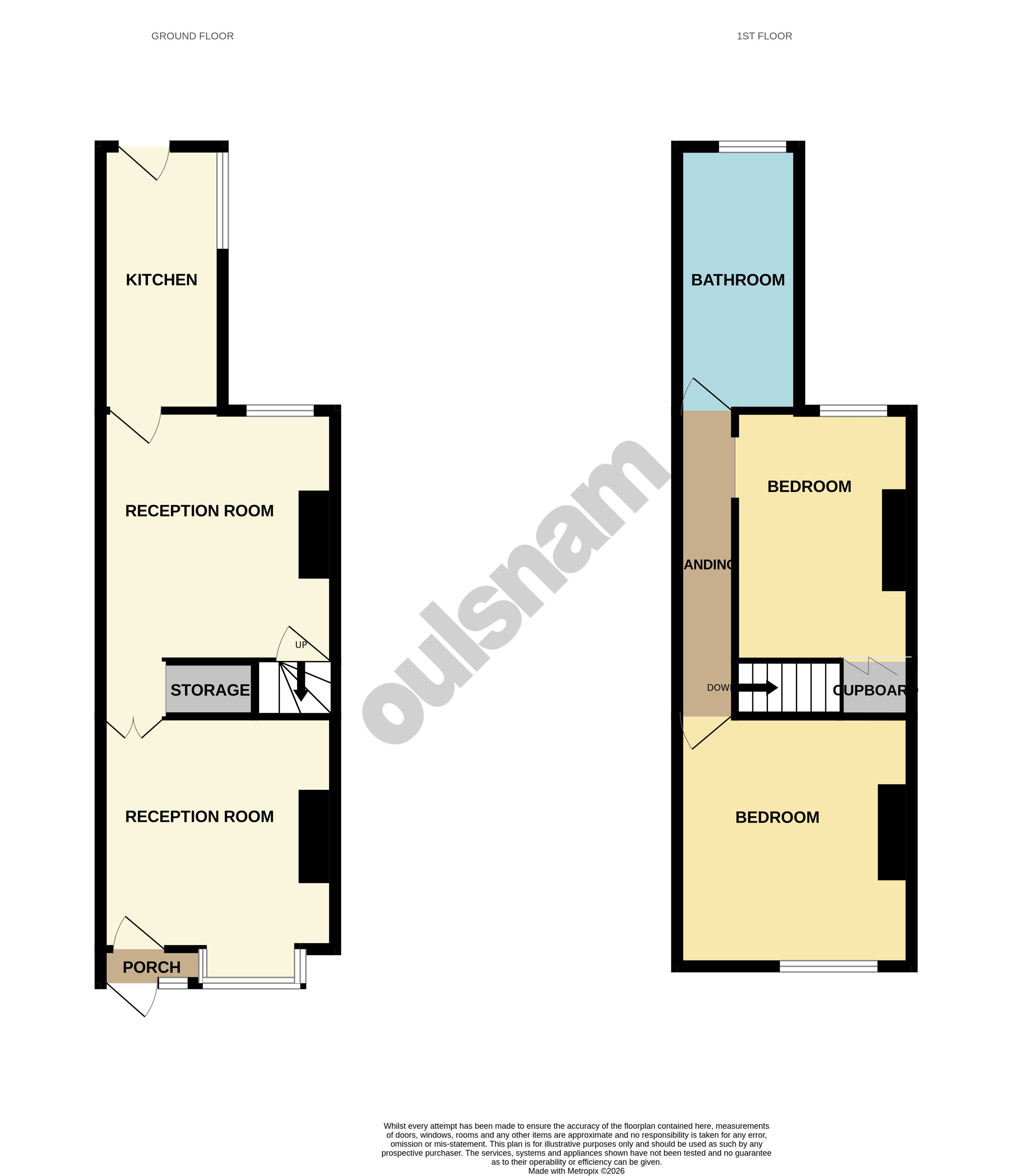 222, Grange Road, Birmingham floorplan