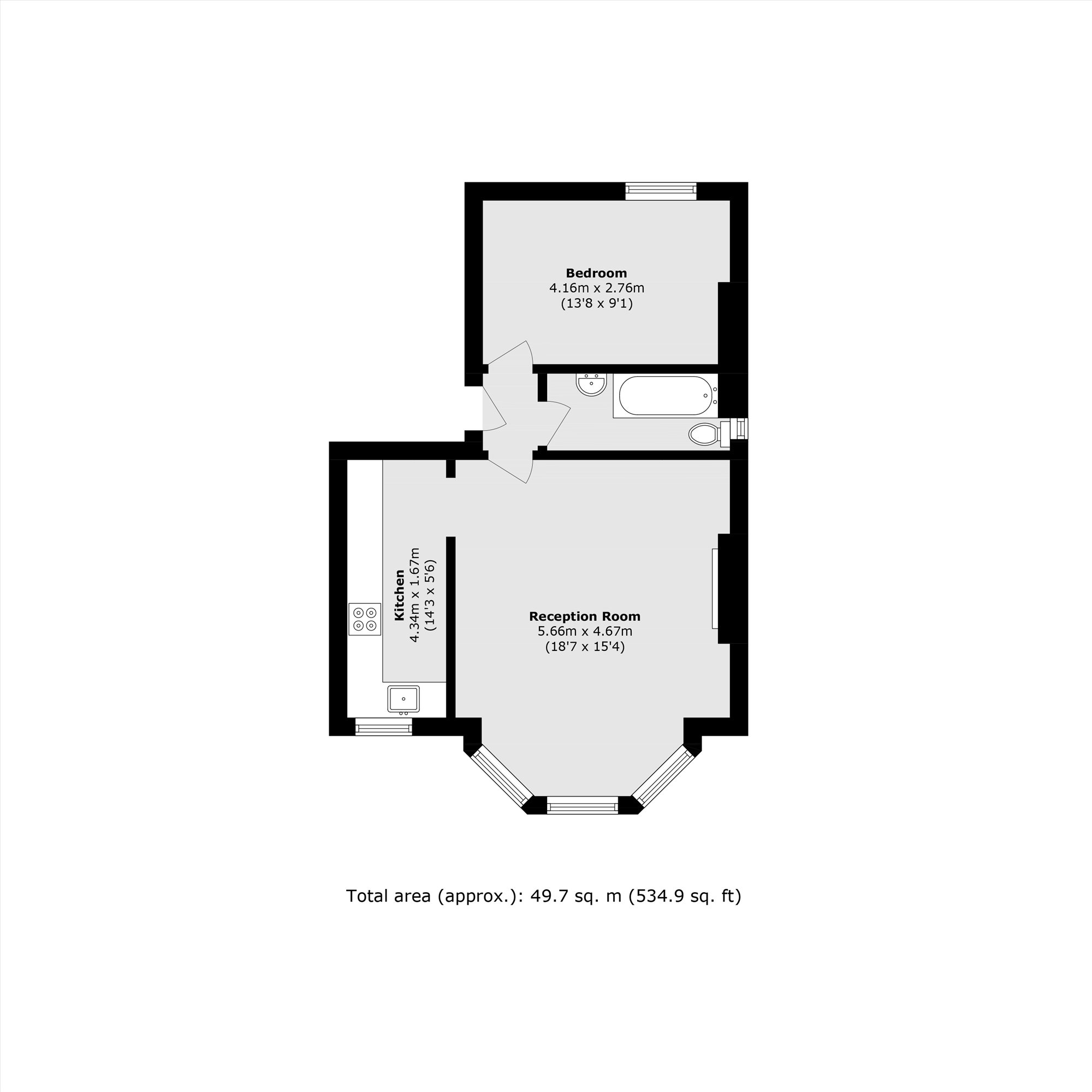 Flat 3, 3, Montrell Road, London floorplan