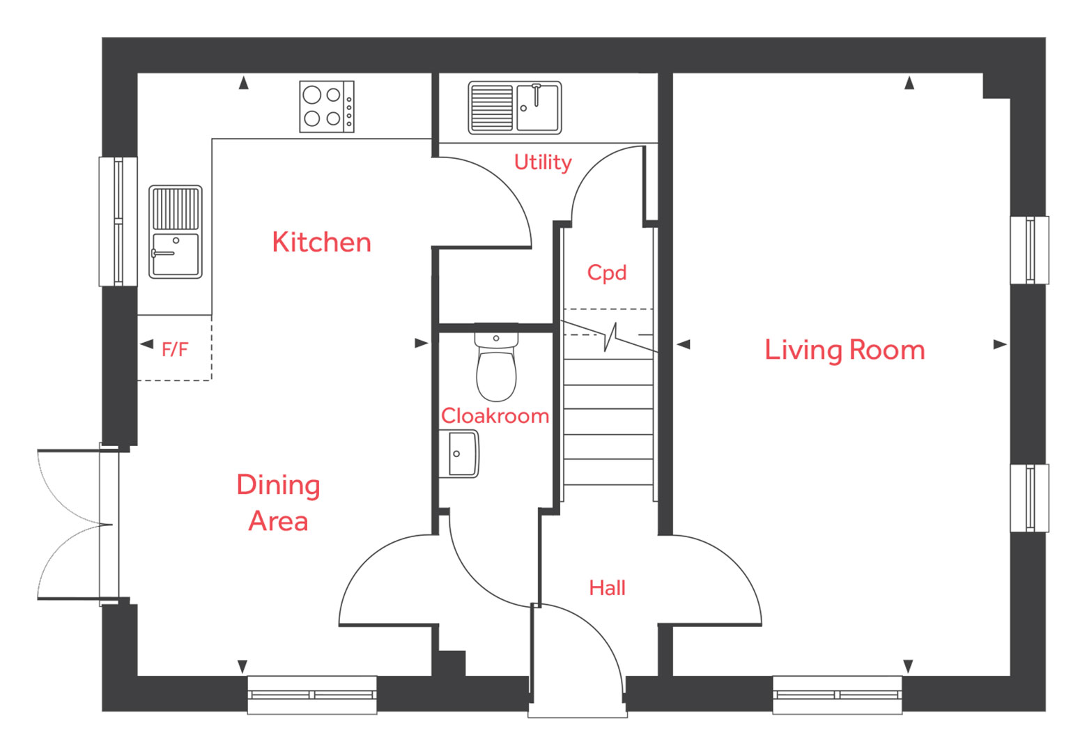 "The Mountford" at Sumpter Way, Lower Road, Faversham ME13, 3 bedroom