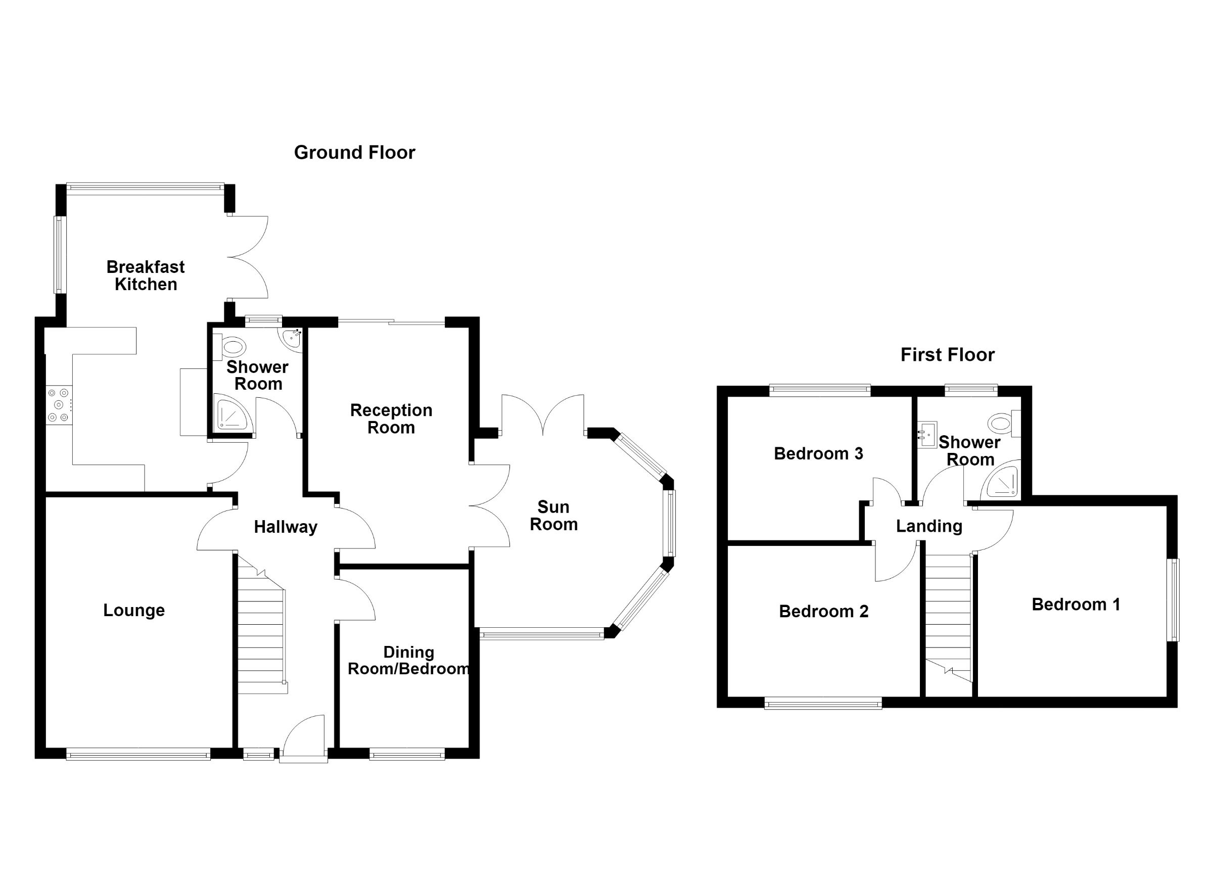46 Oak Drive, Lancaster floorplan