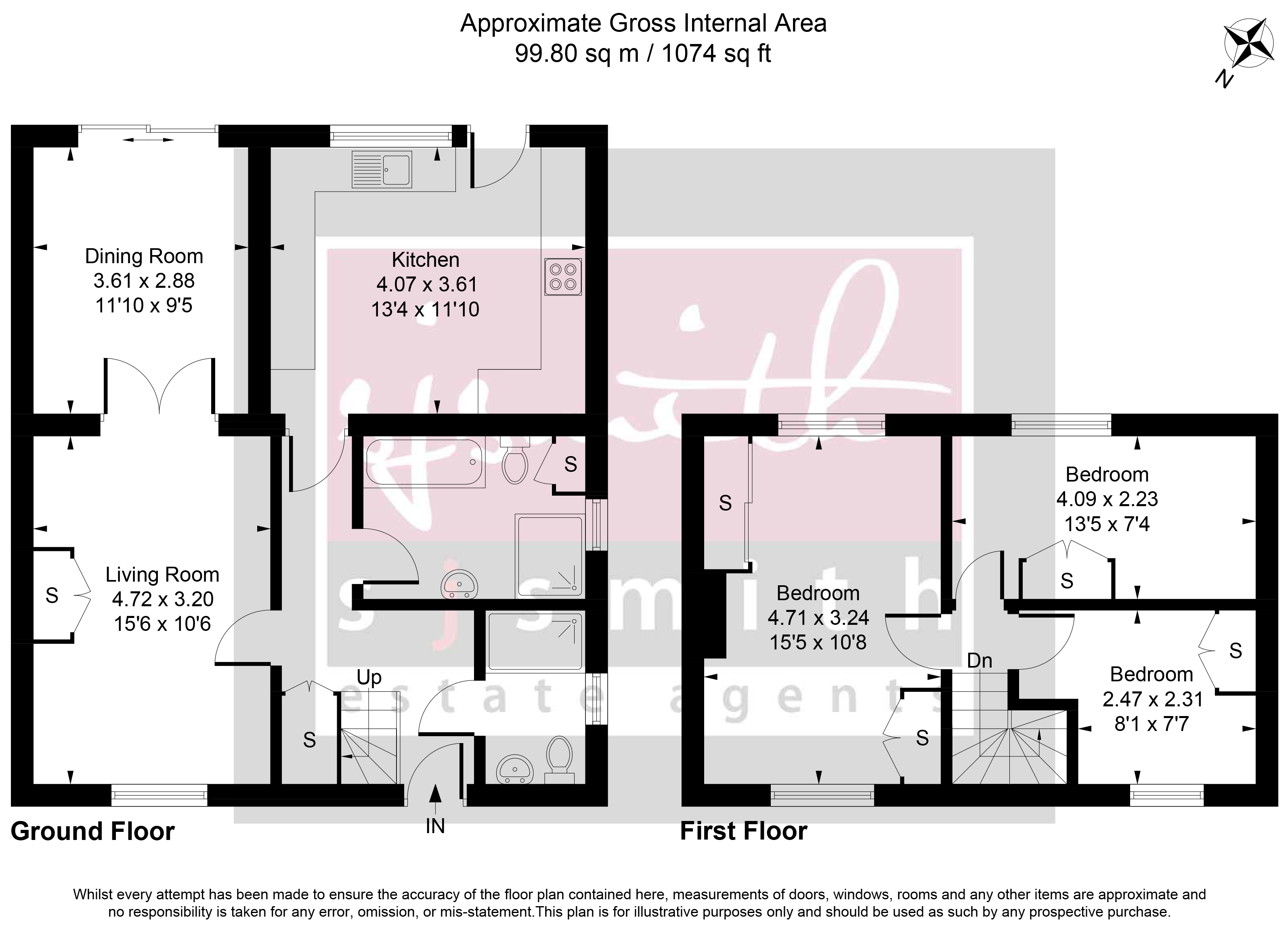 40, Northfield Road, Staines-upon-Thames floorplan