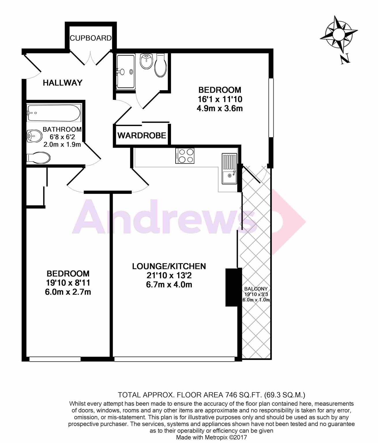 2 Bedrooms Flat to rent in Spectrum Way, London SW18