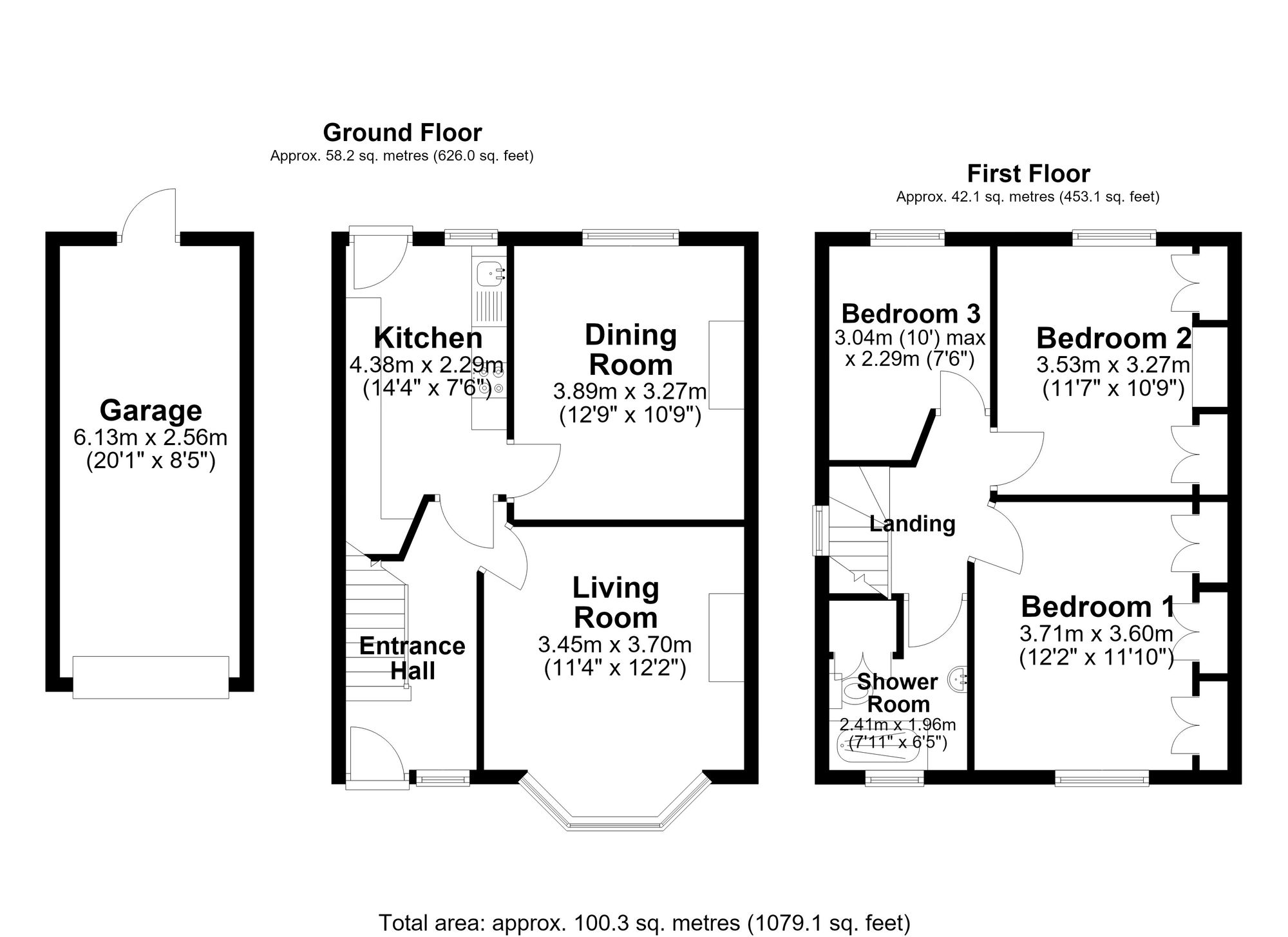 1 Queens Drive, Warrington floorplan