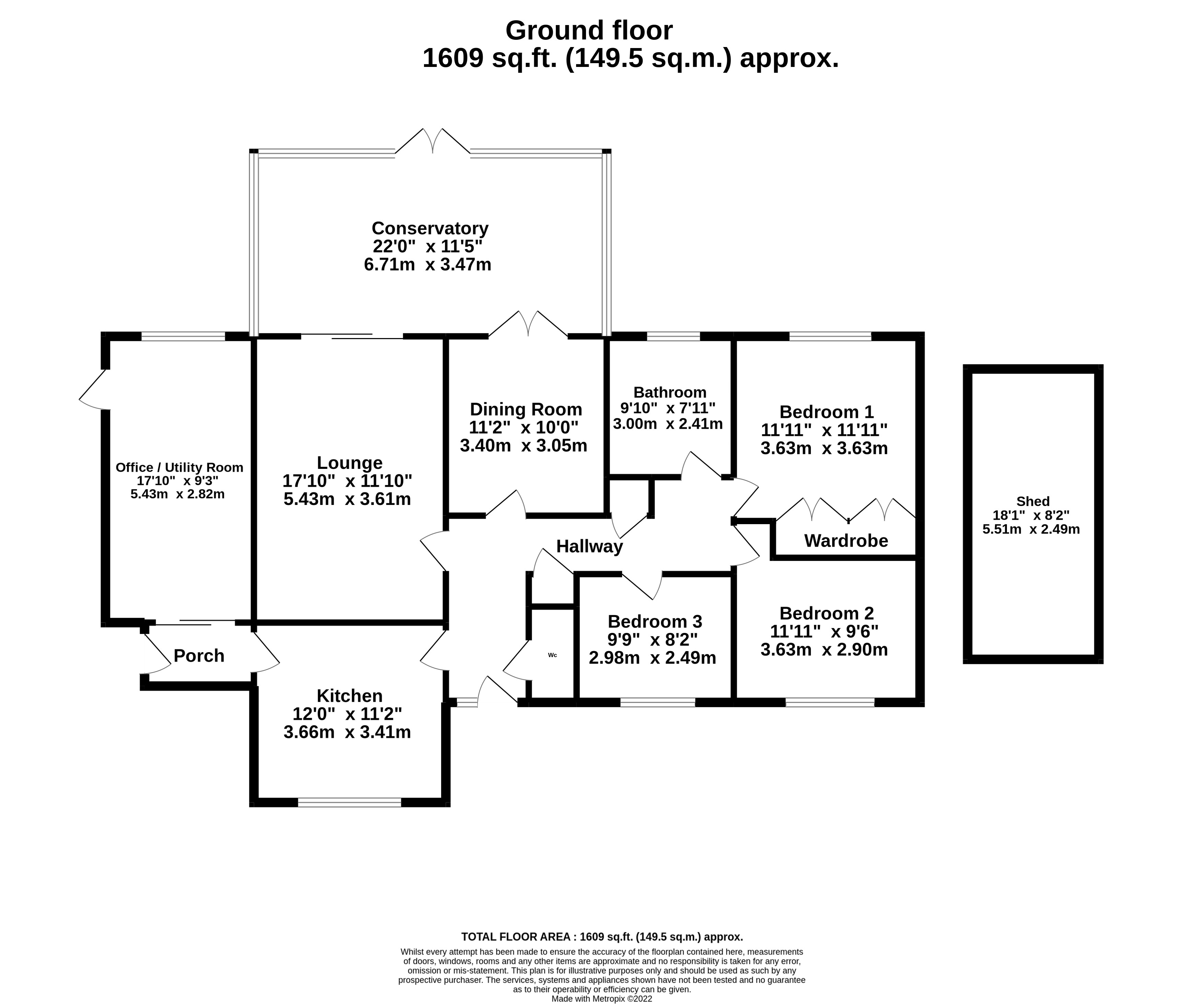 Crawley Down, West Sussex RH10, 3 bedroom bungalow for sale 61912800