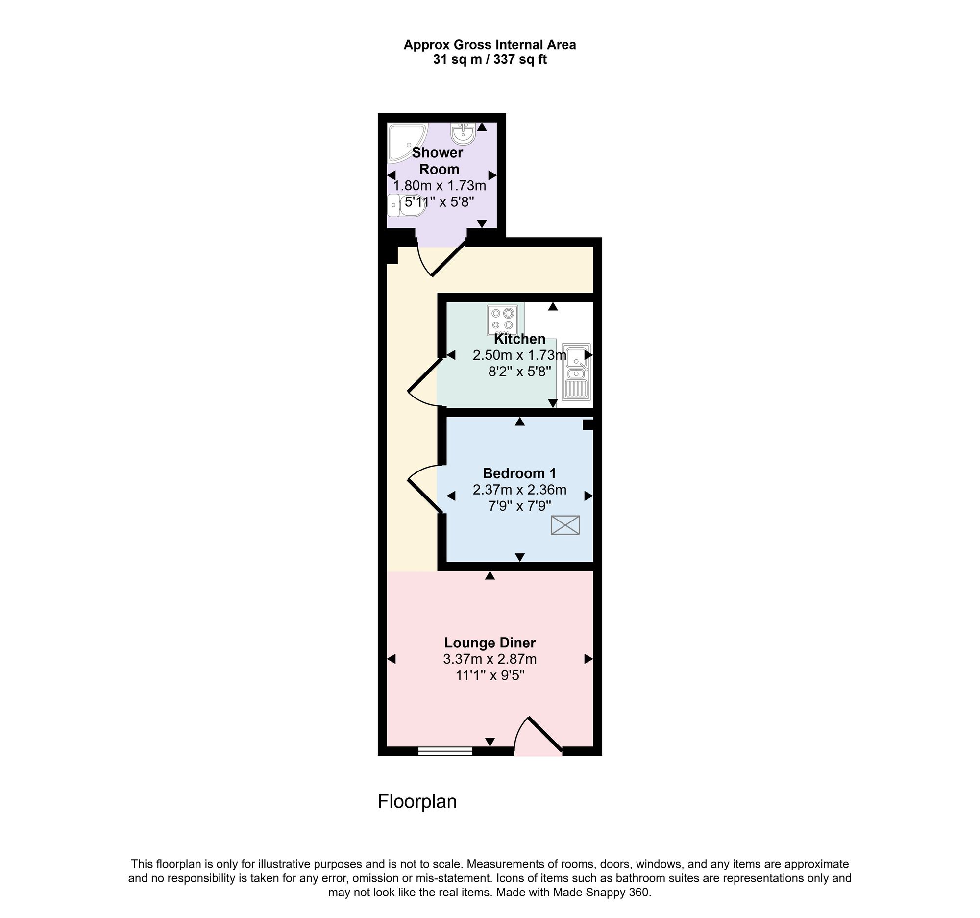 457c Fair Oak Road, Eastleigh floorplan