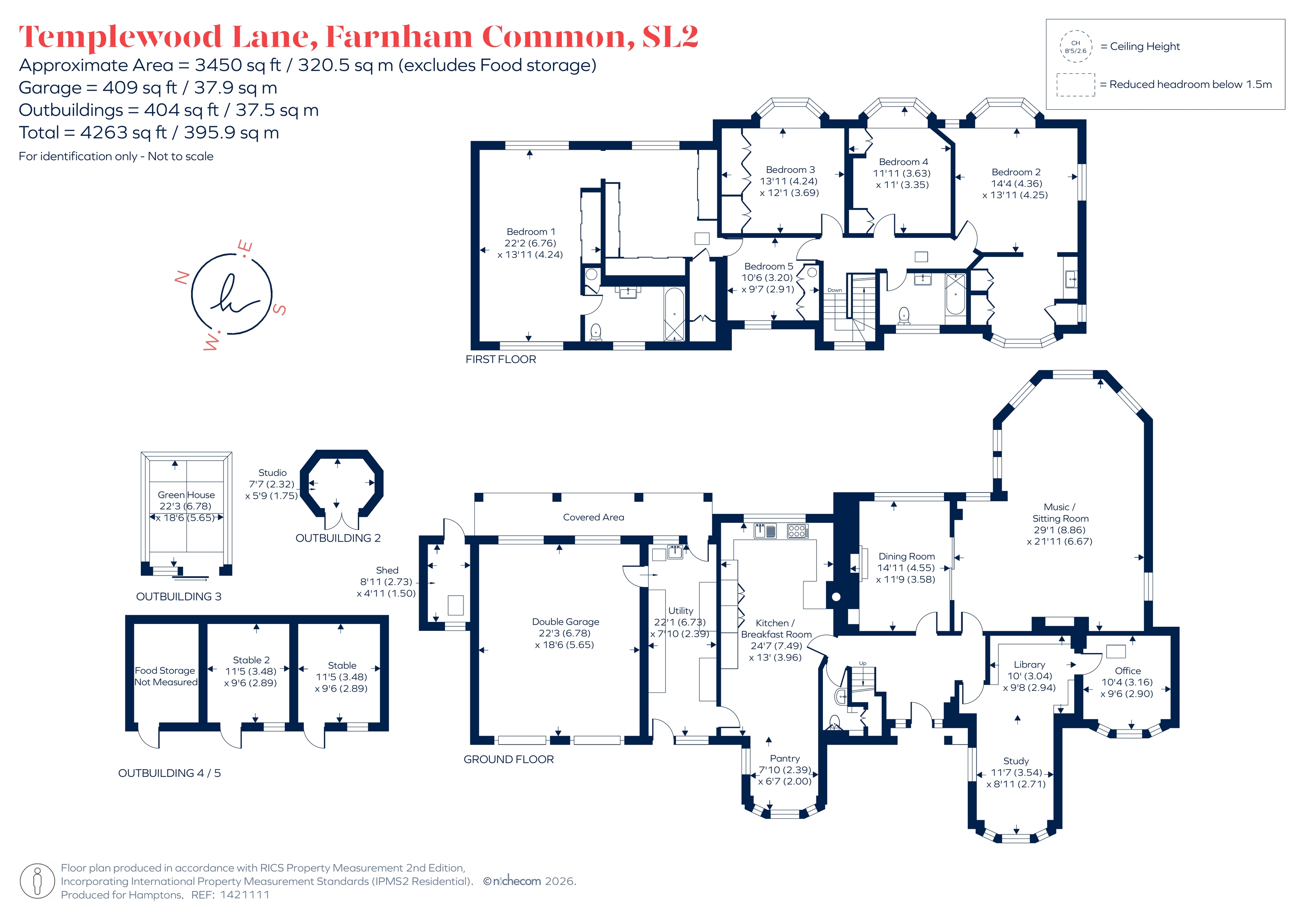 Brook House, Templewood Lane, Farnham Common floorplan