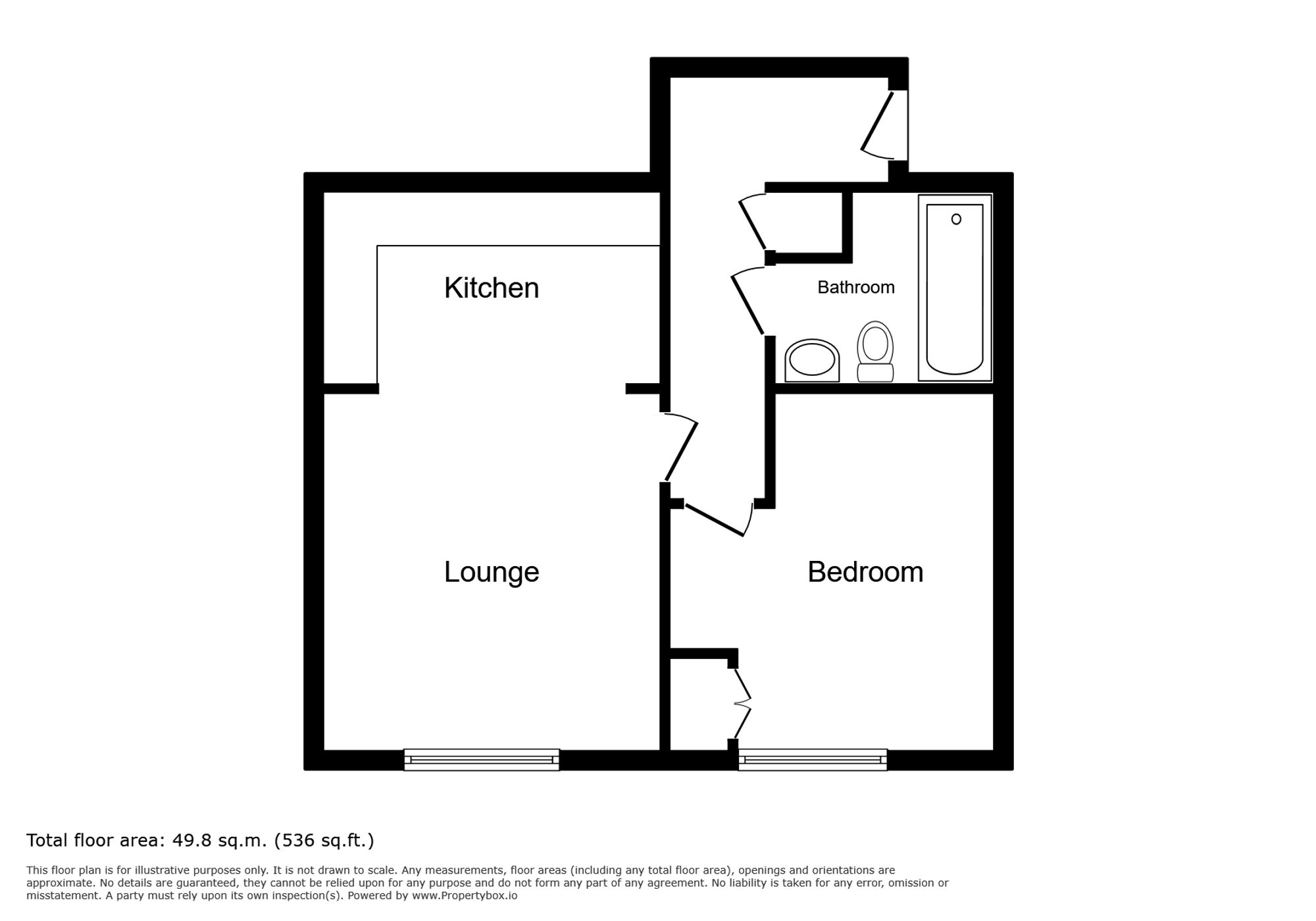 Flat 2, Telford Court Eagle Road, Rye floorplan