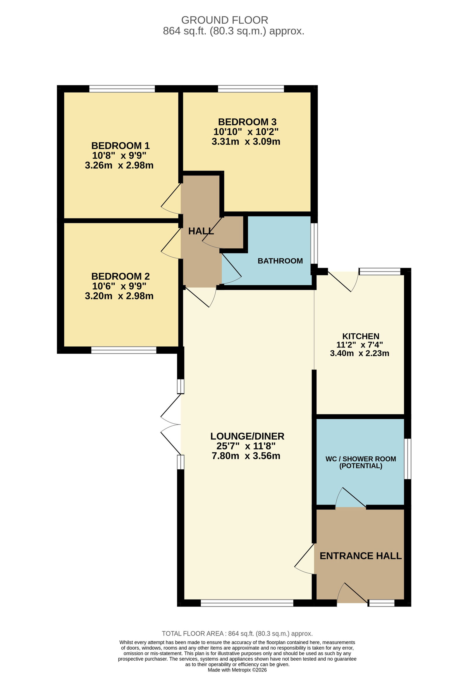 14, Colerne Drive, Gloucester floorplan