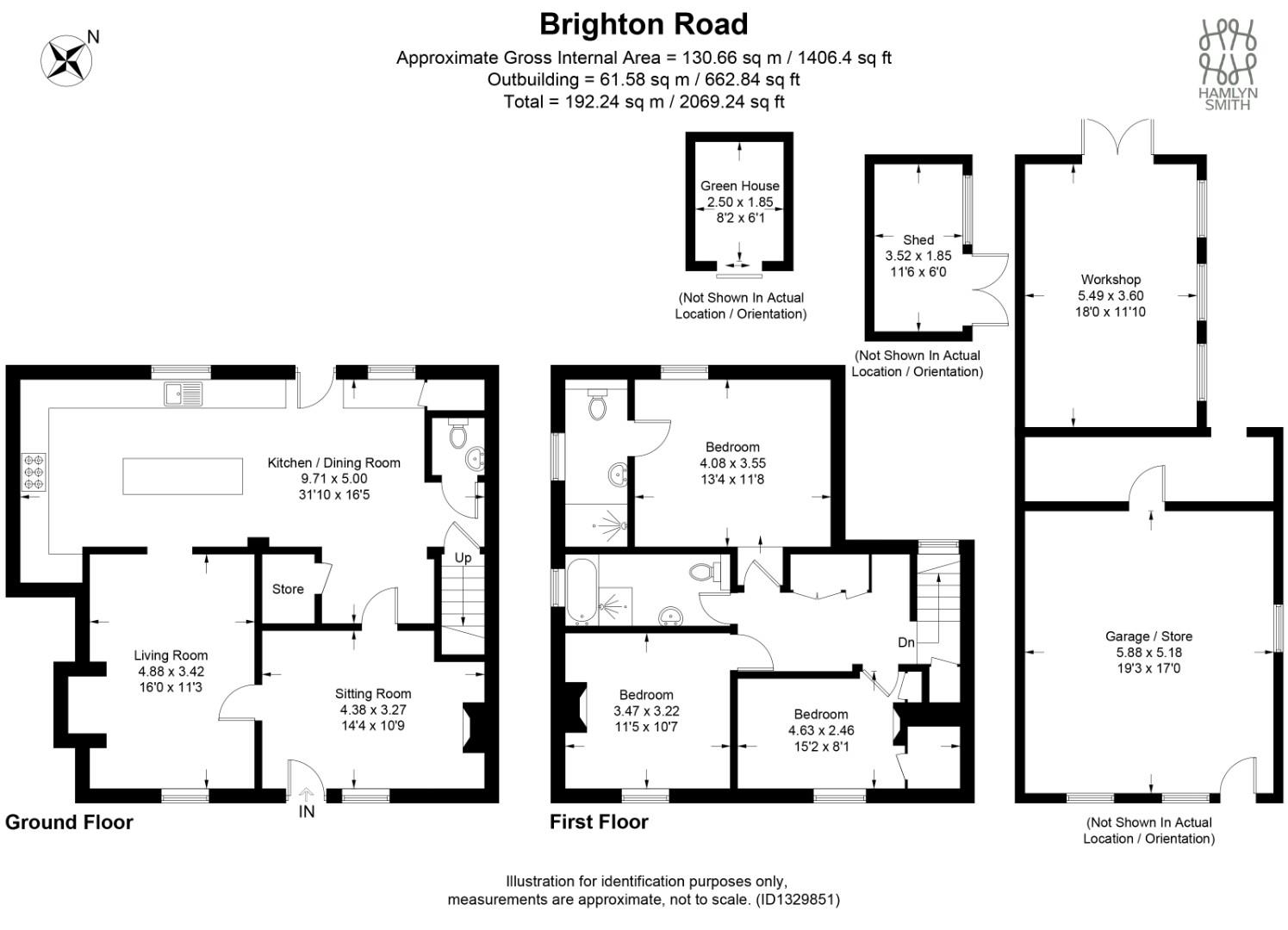 1 Barrack Cottages, Brighton Road, Horsham floorplan
