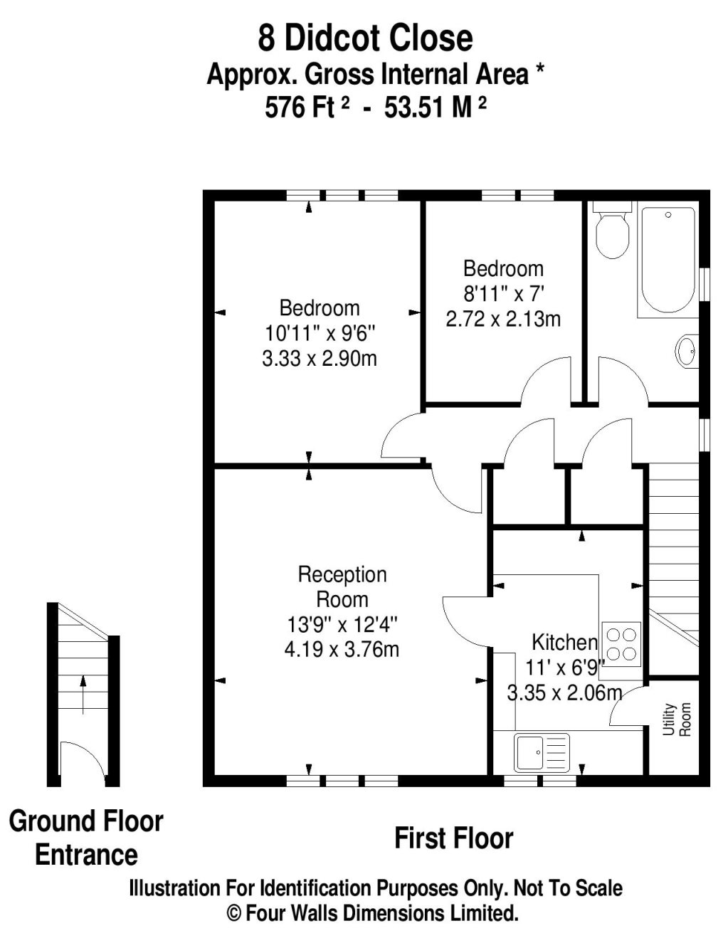 2 Bedrooms Flat to rent in Didcot Close, Shrewsbury, Shropshire SY1