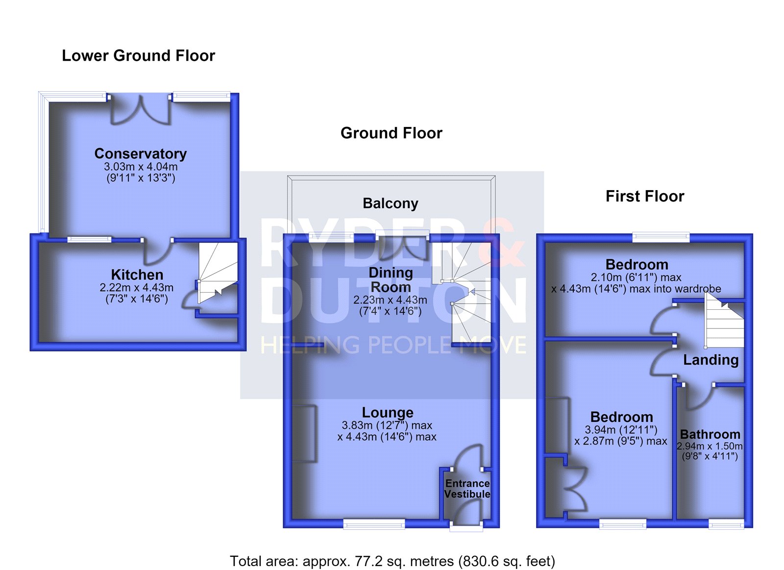 63, Den Lane, Saddleworth floorplan