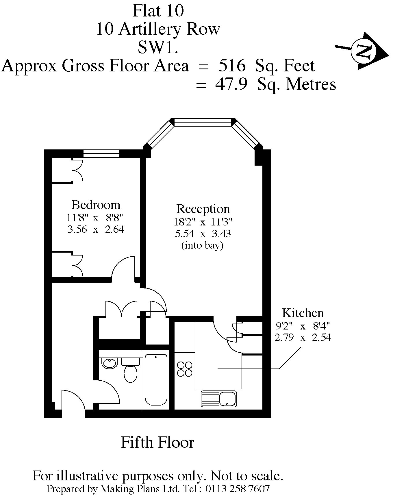 1 Bedrooms Flat to rent in Westminster Palace Gardens, Artillery Row, London SW1P