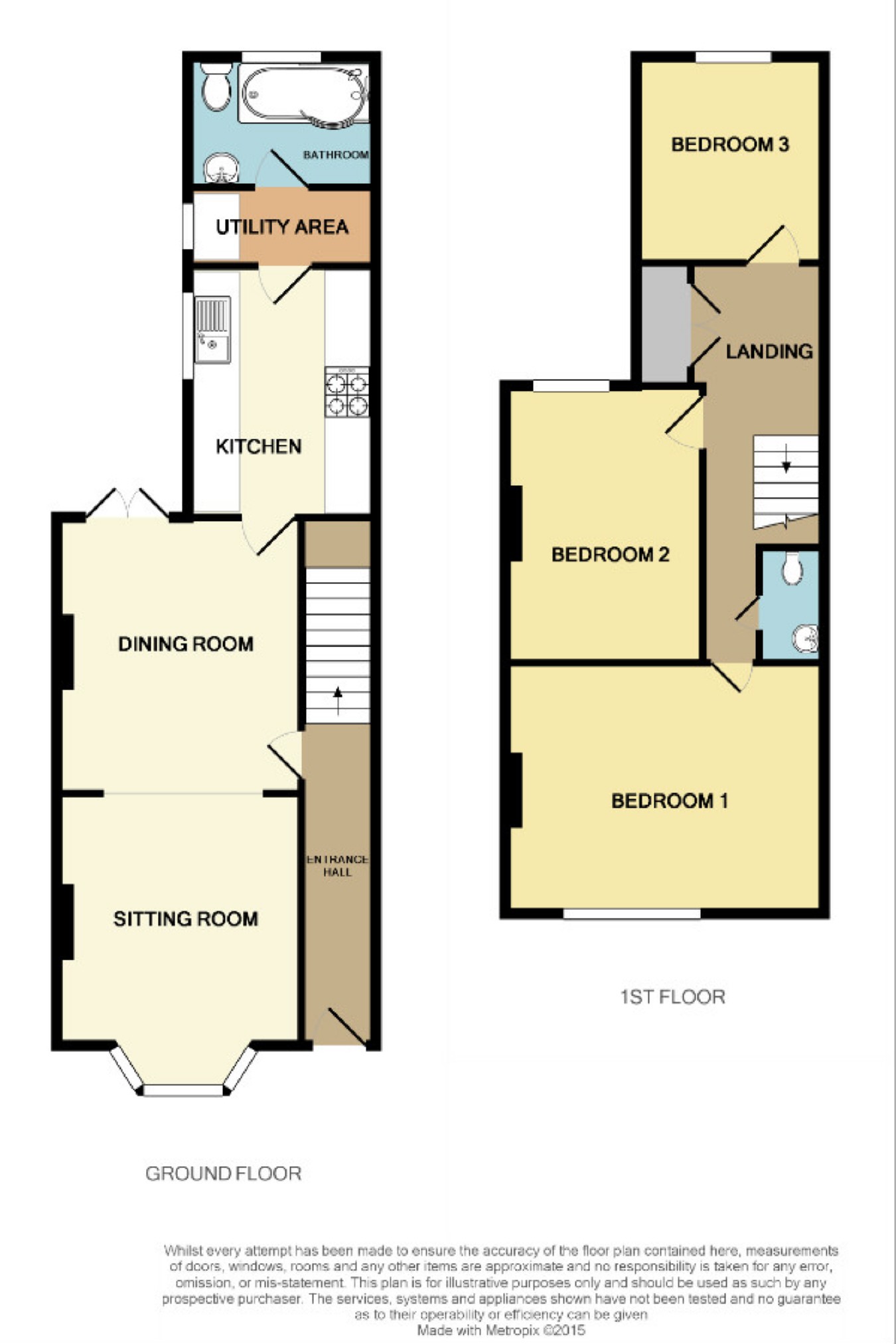 3 Bedrooms Terraced house to rent in Kent Avenue, Ashford, Kent TN24