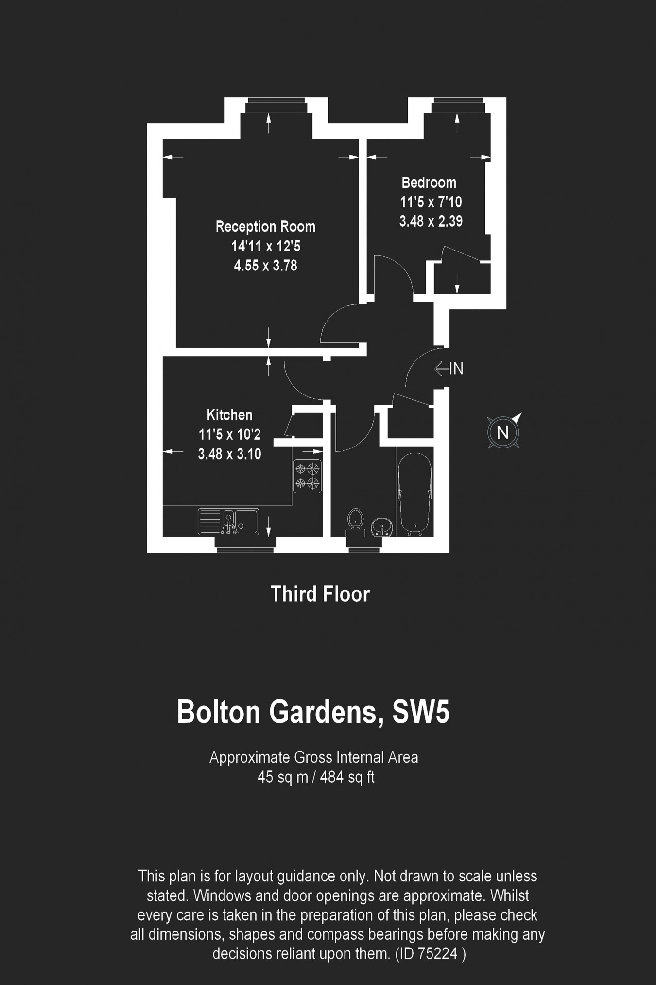 1 Bedrooms Flat to rent in Bolton Gardens, London SW5