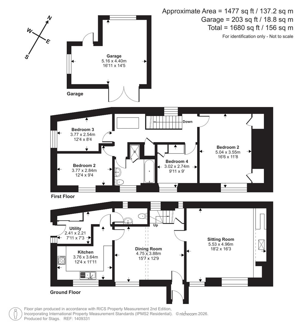 5 Courtenay Cottages, Tiverton floorplan