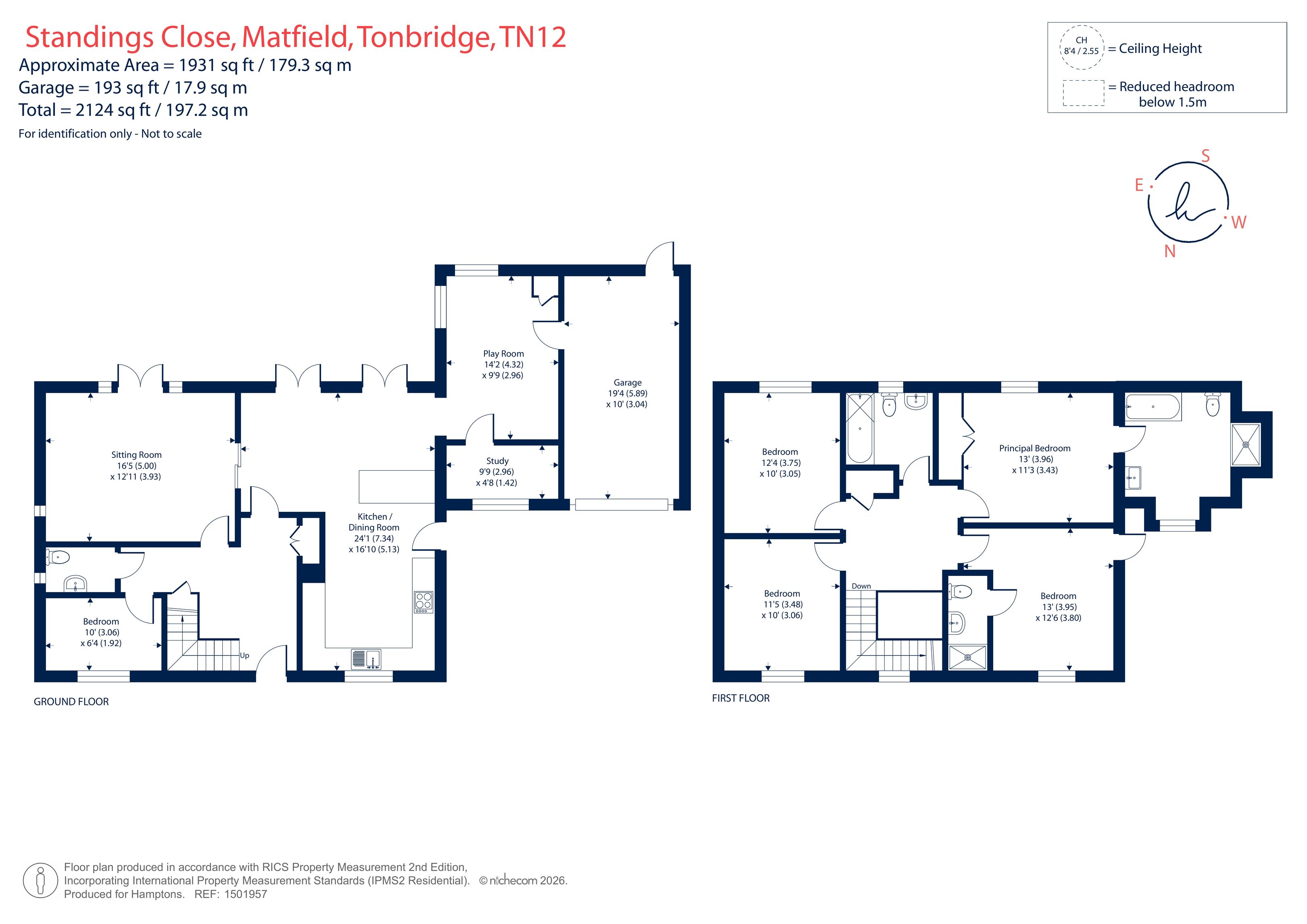 24, Standings Close, Matfield floorplan