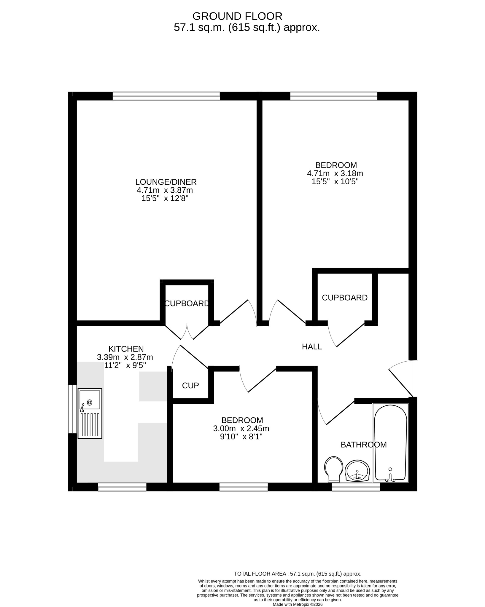 65 Trelawney Road, Helston, Cornwall floorplan