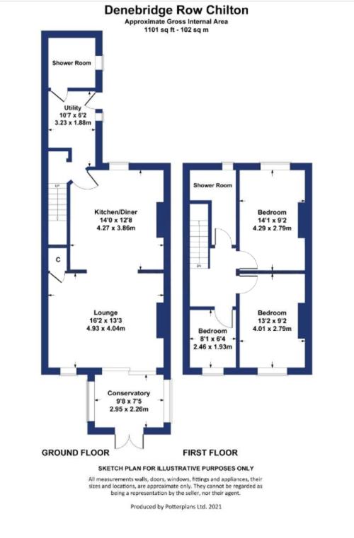 30, Denebridge Row, Chilton floorplan