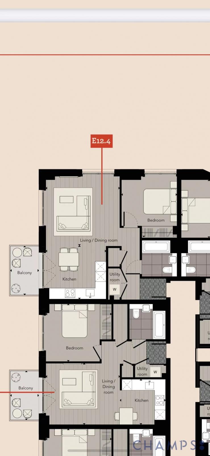 Flat 84, 7A Exchange Gardens, LONDON floorplan