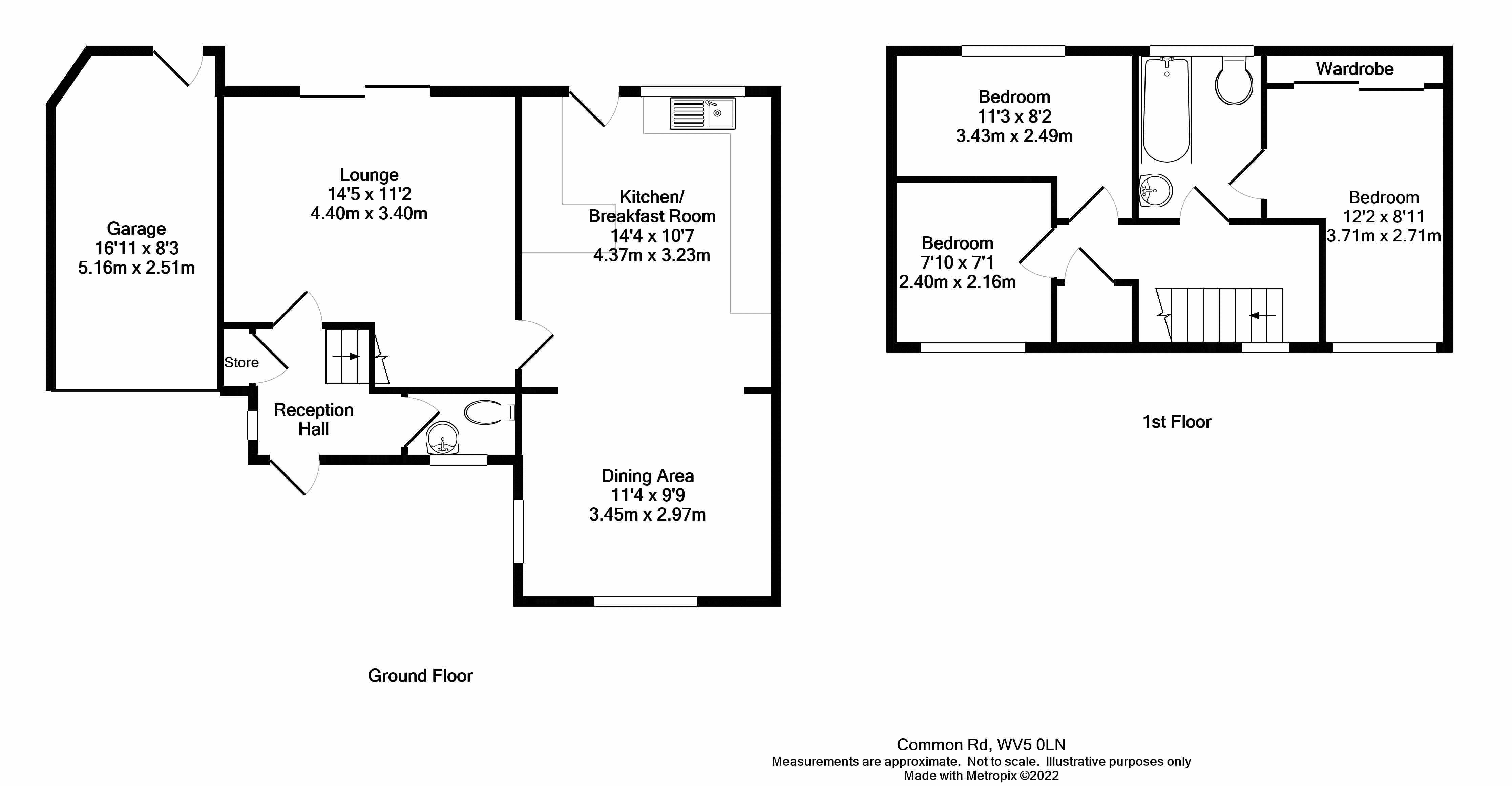 Common Road, Wombourne, Wolverhampton WV5, 3 bedroom detached house for