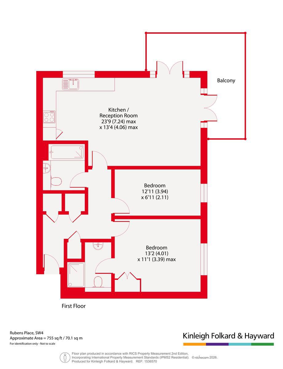 Rubens Place, London floorplan