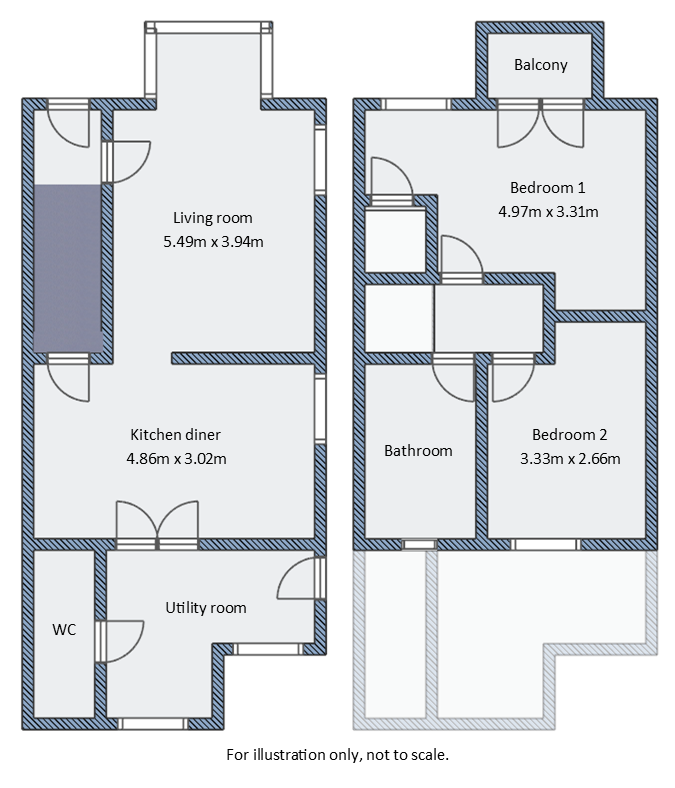 3 Battery Terrace, St Austell floorplan