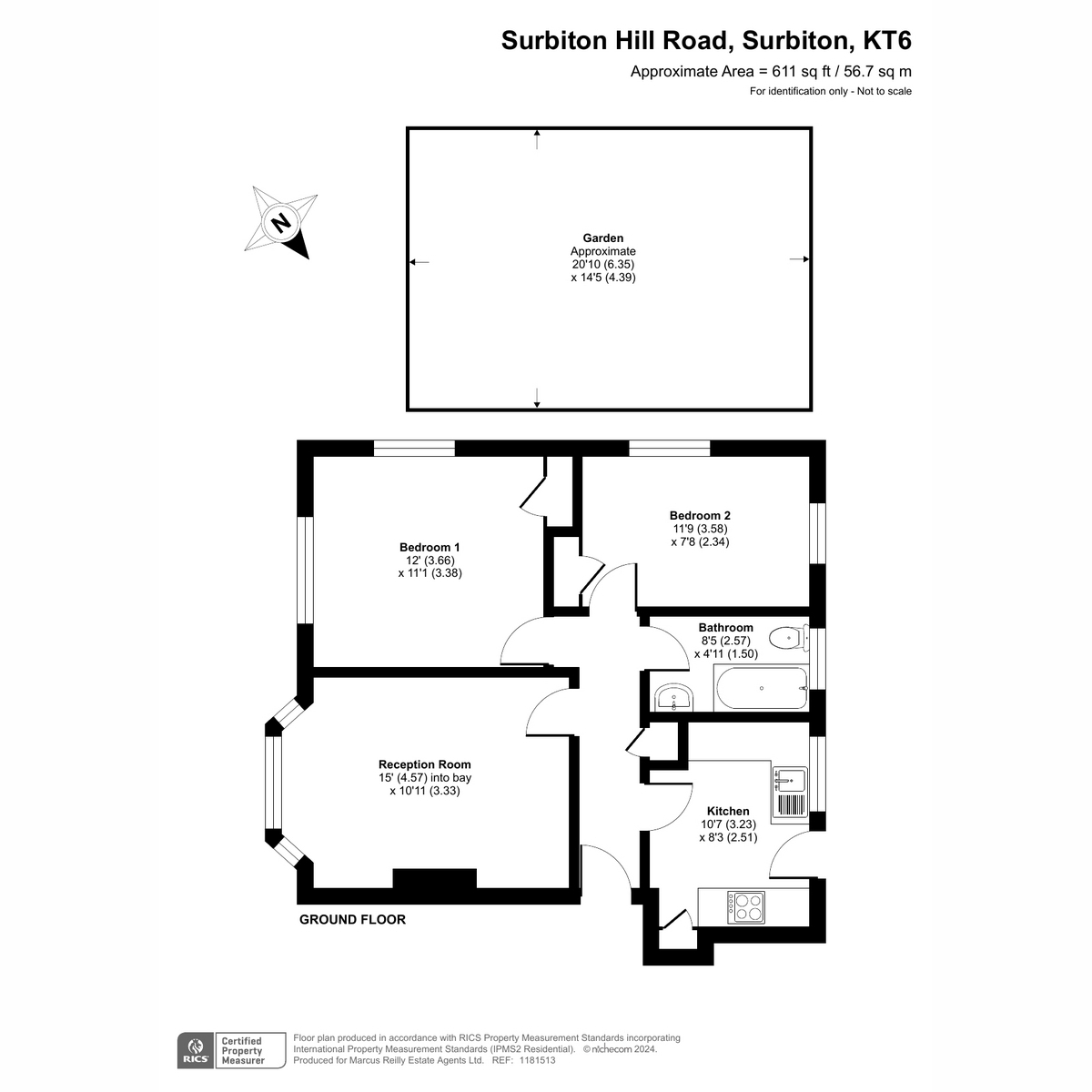 25 Gateways, Surbiton Hill Road, Surbiton floorplan