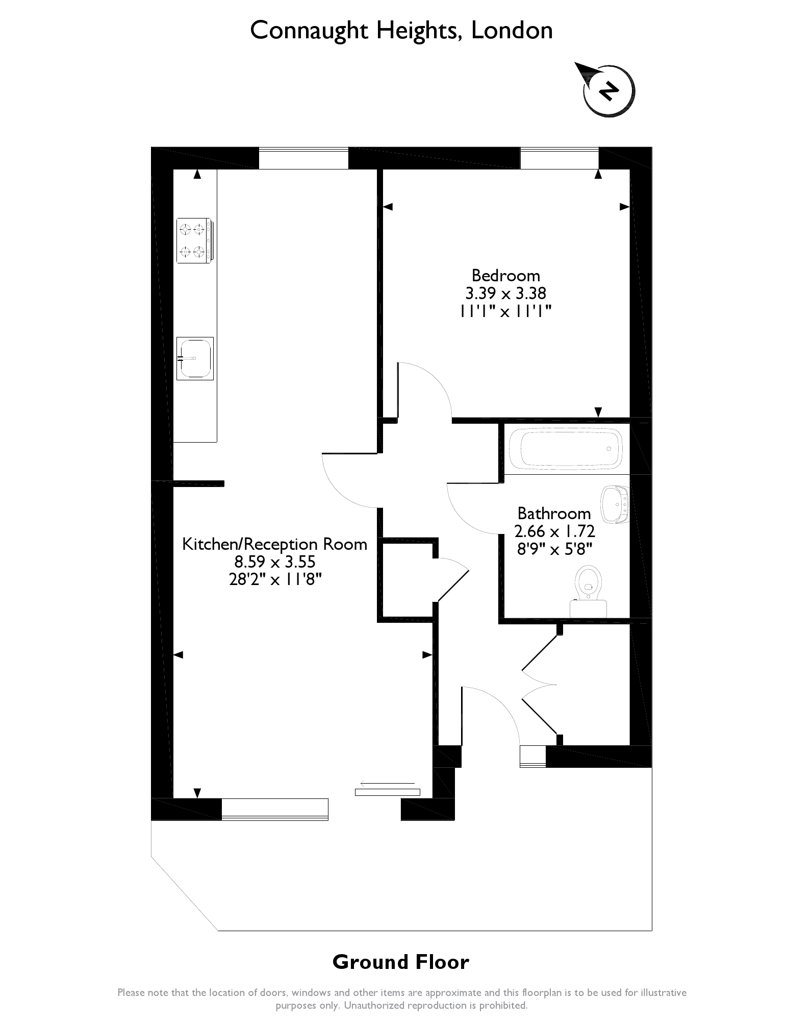1 Bedrooms  for sale in Flat, Connaught Heights Agnes George Walk, London E16