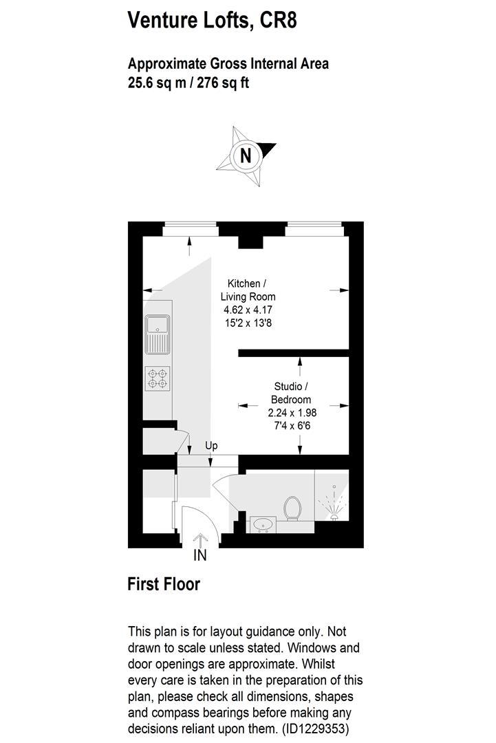Flat 6 Venture Lofts, 15 High Street, Purley floorplan