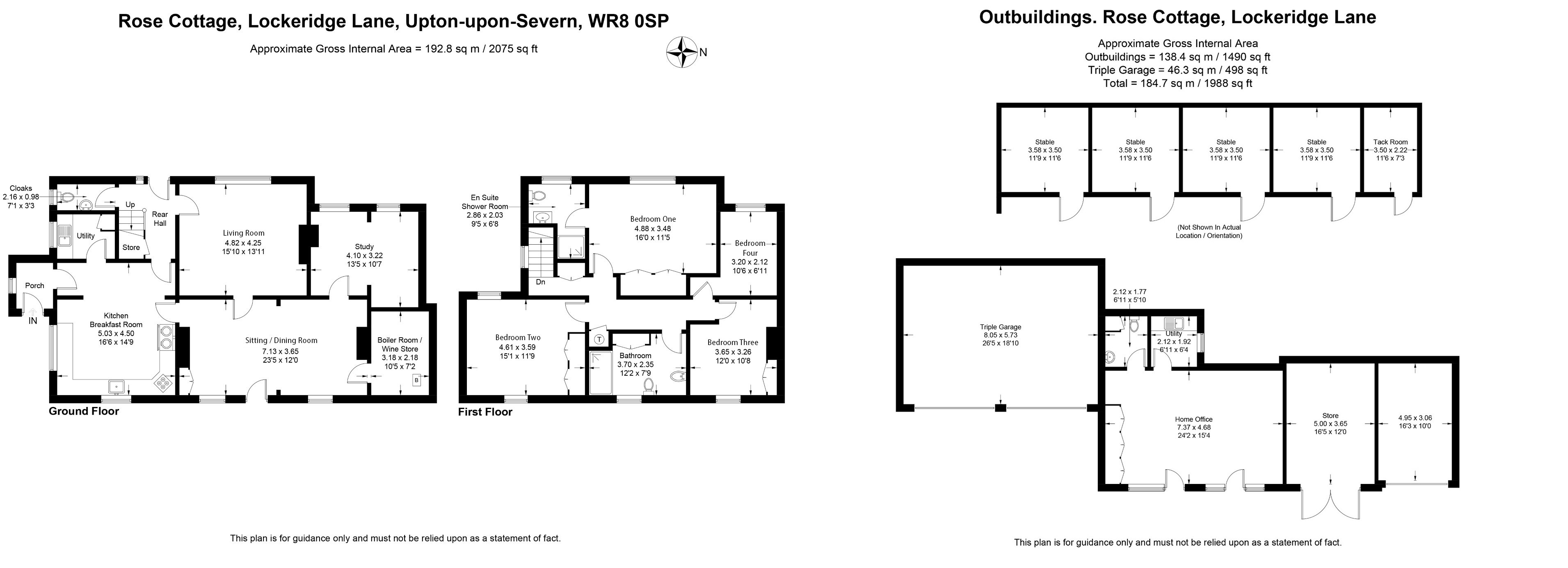 Rose Cottage, Lockeridge Lane, Worcester floorplan