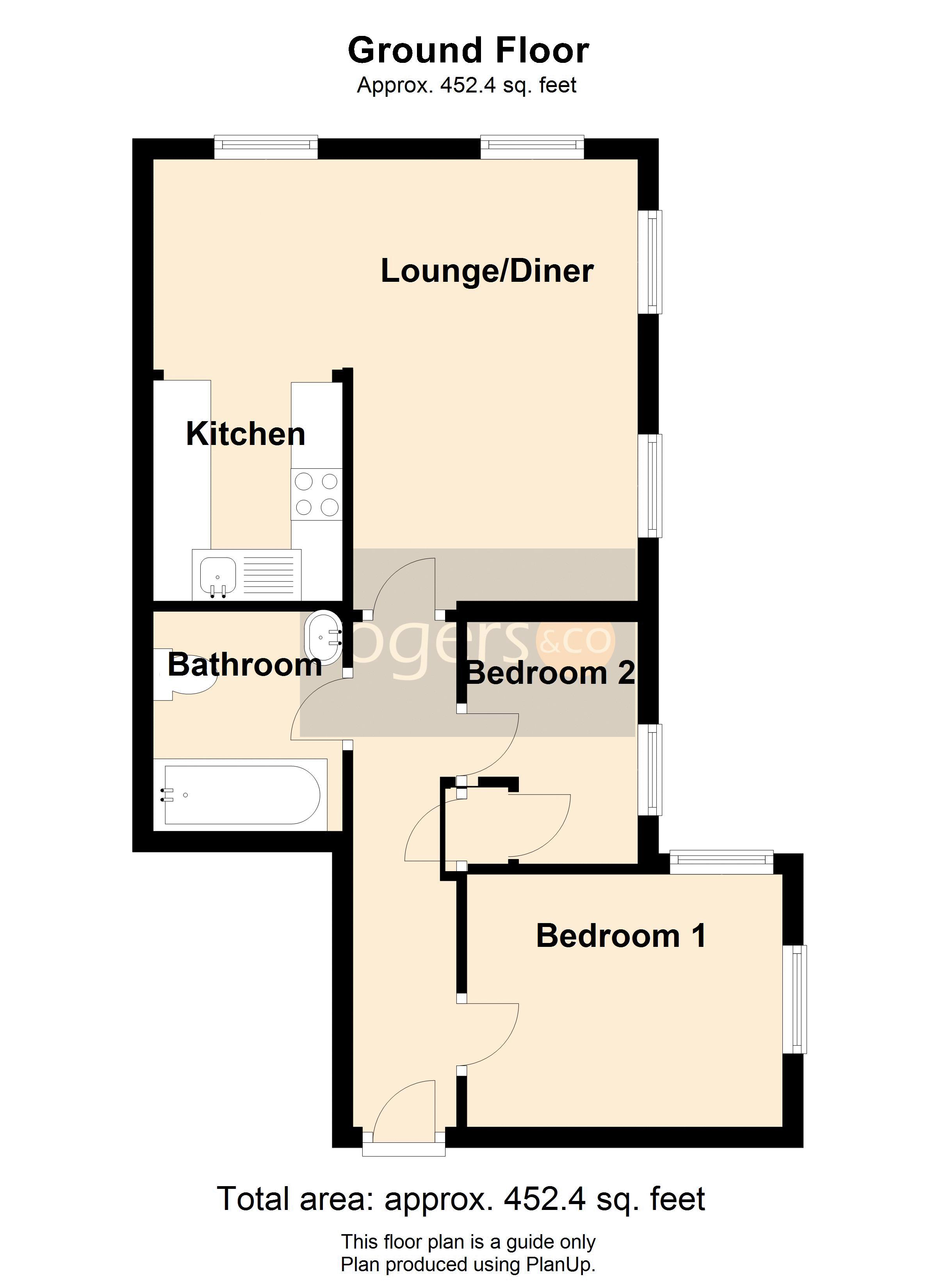 2 Bedrooms Flat to rent in Vallis Way, Frome BA11