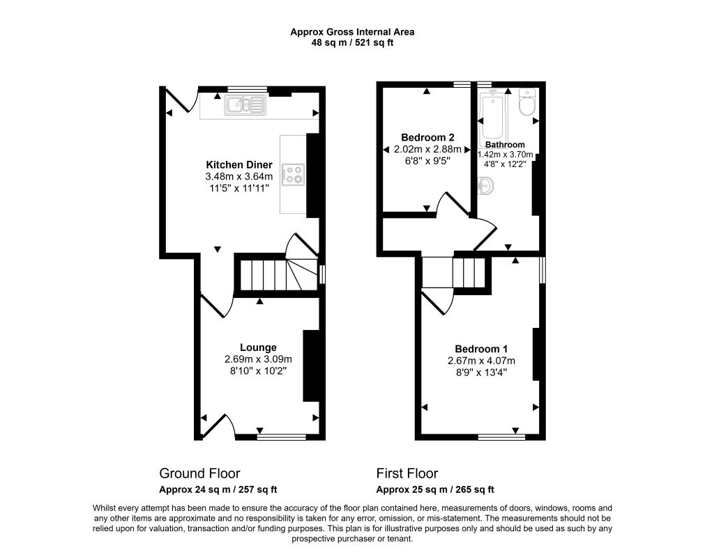12, Howard Street, Burnley floorplan