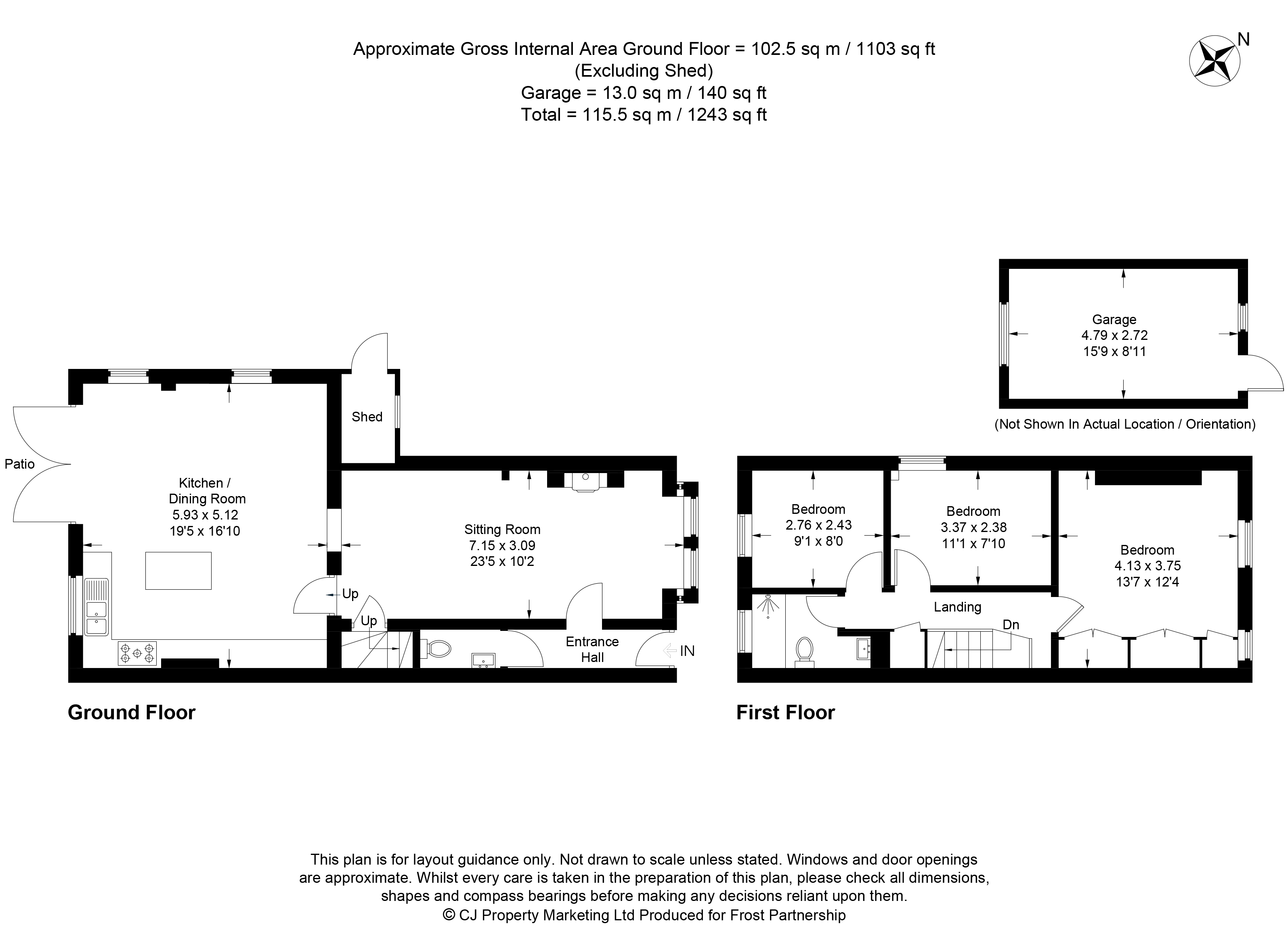 2 Stanley Villas,, Little Missenden, Buckinghamshire floorplan