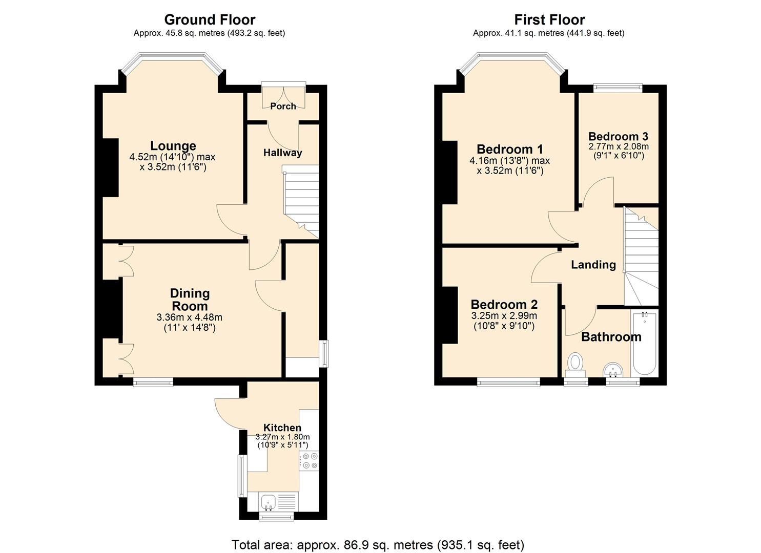 50, Main Street, Hull floorplan