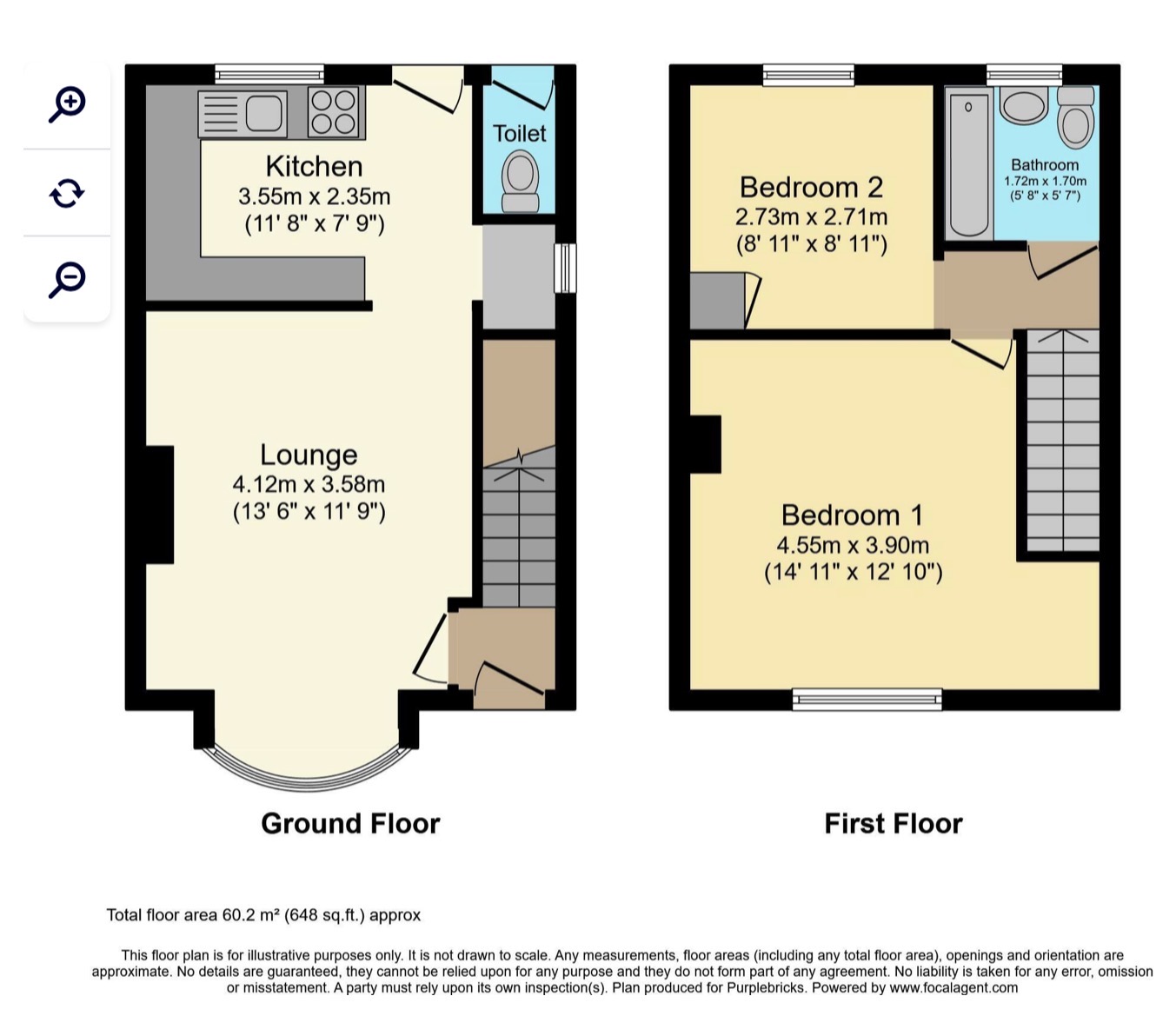 20, Poole Place, Sheffield floorplan