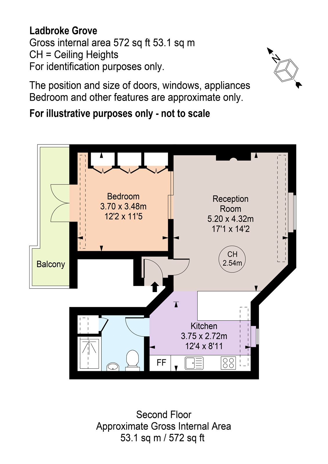 1 Bedrooms Flat to rent in Ladbroke Grove, London W10