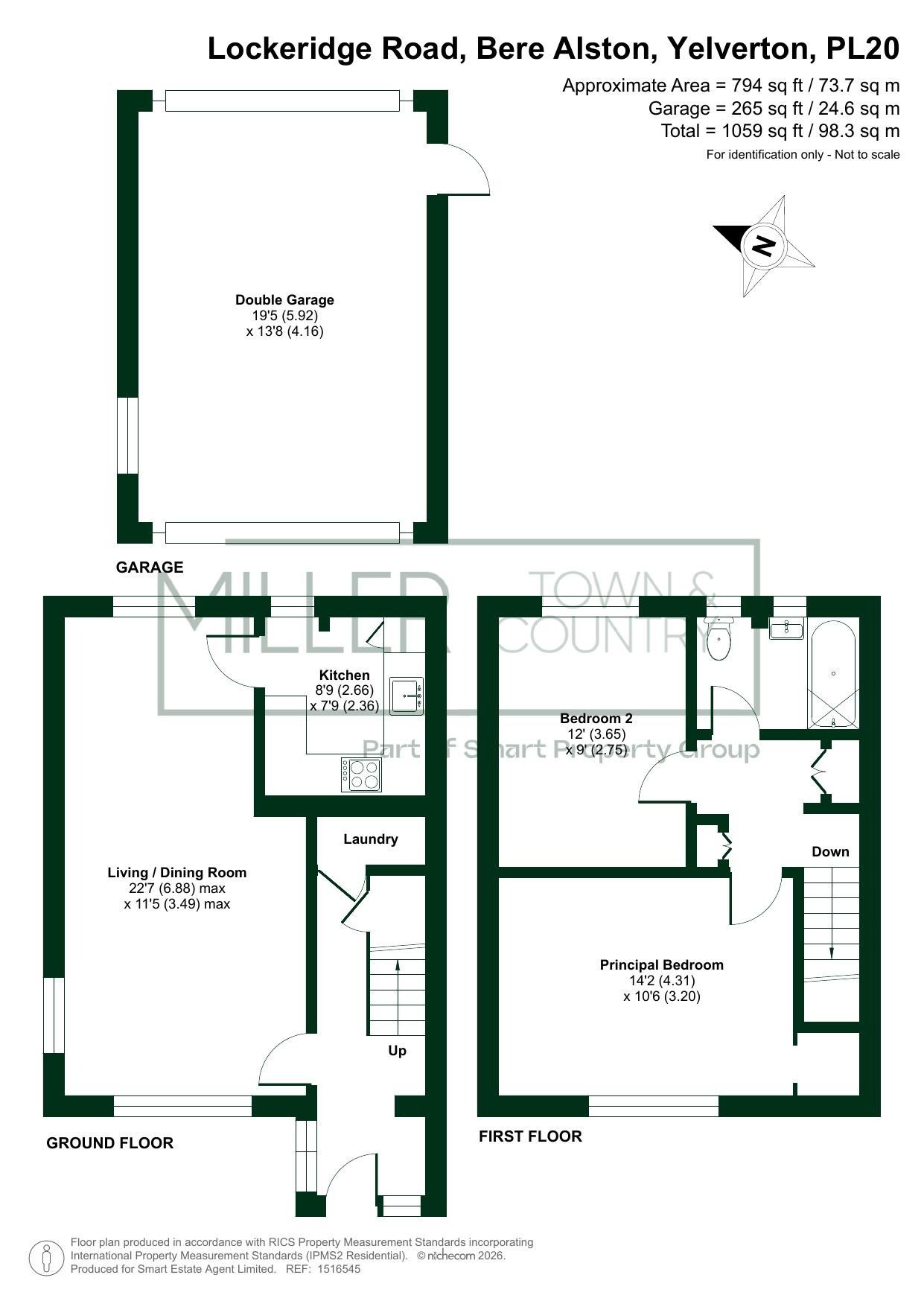 28 Lockeridge Road, Bere Alston, Devon floorplan