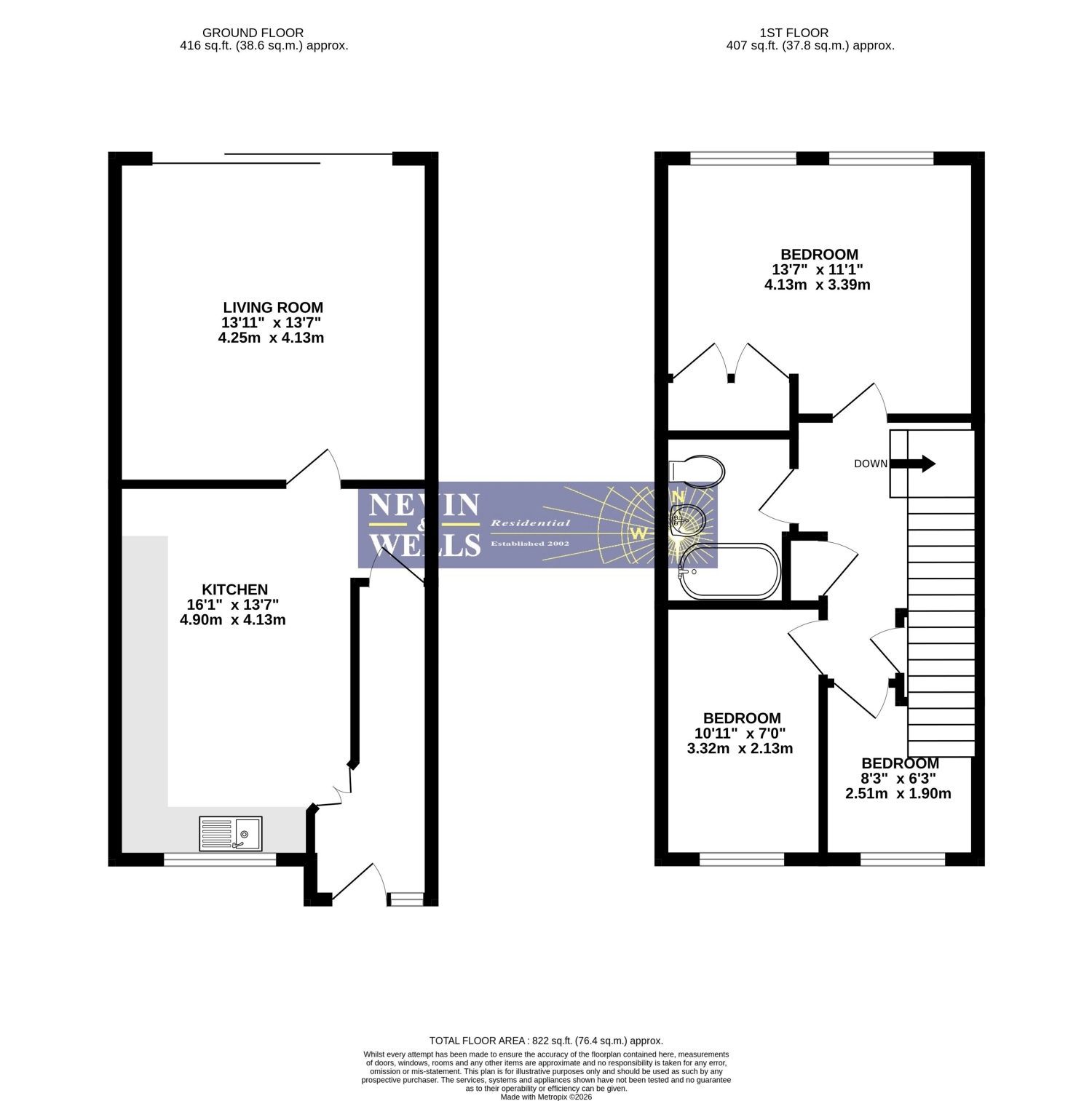 3, Harcourt Close, Egham floorplan