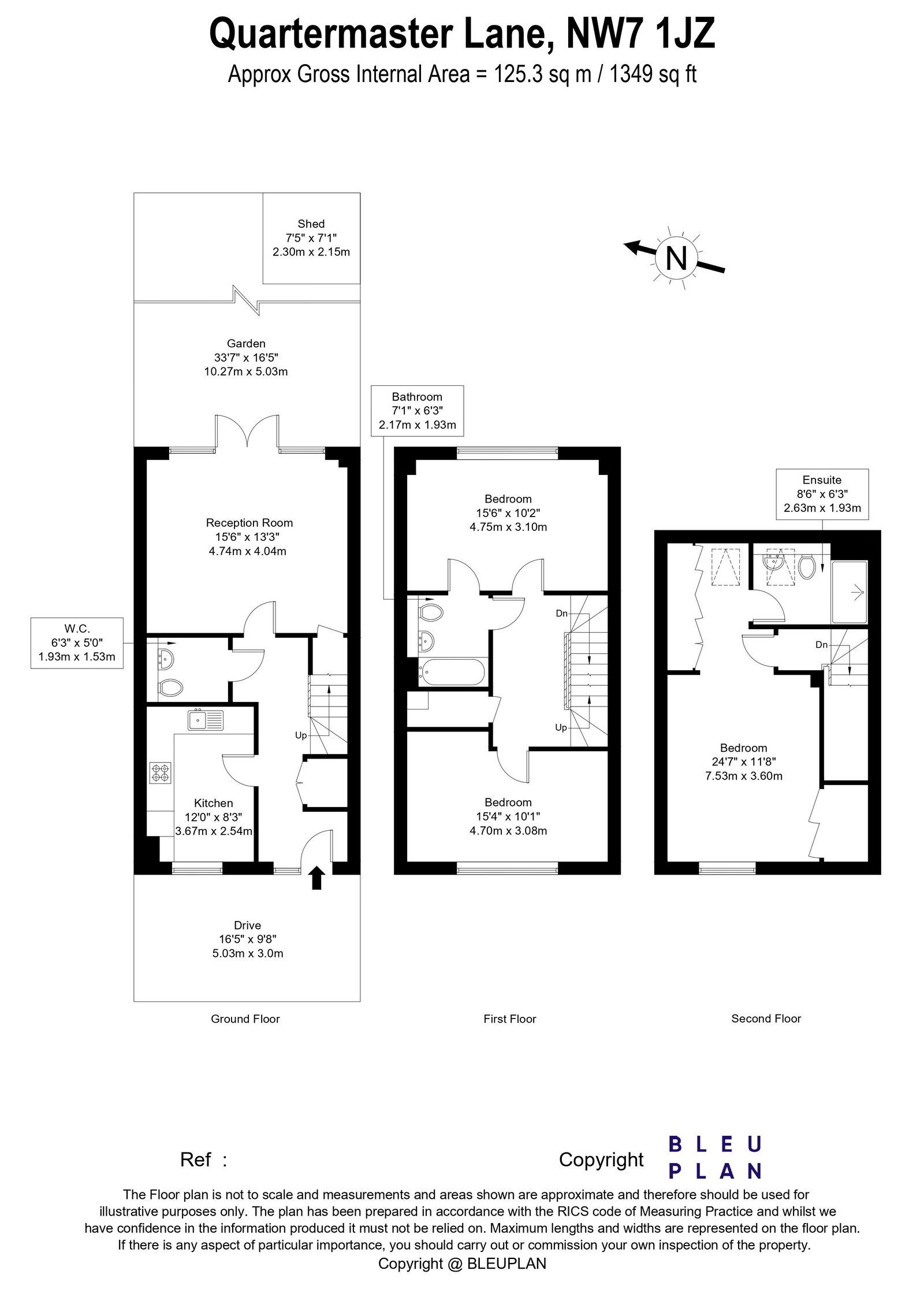 5, Quartermaster Lane, London floorplan