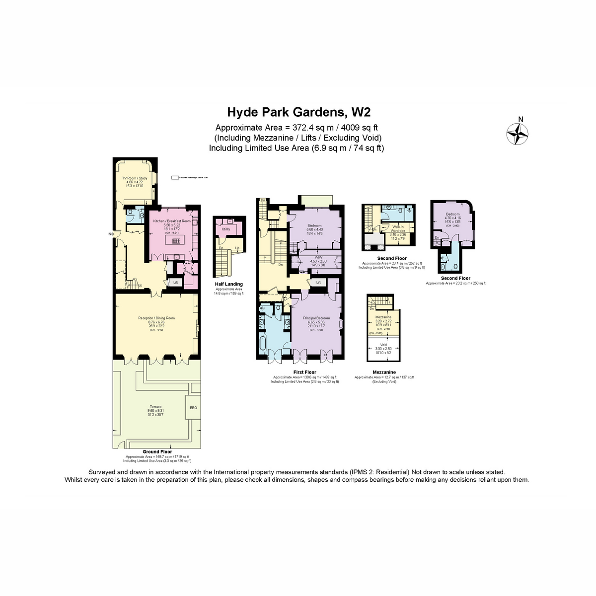 Flat 2, 11, Hyde Park Gardens, London floorplan