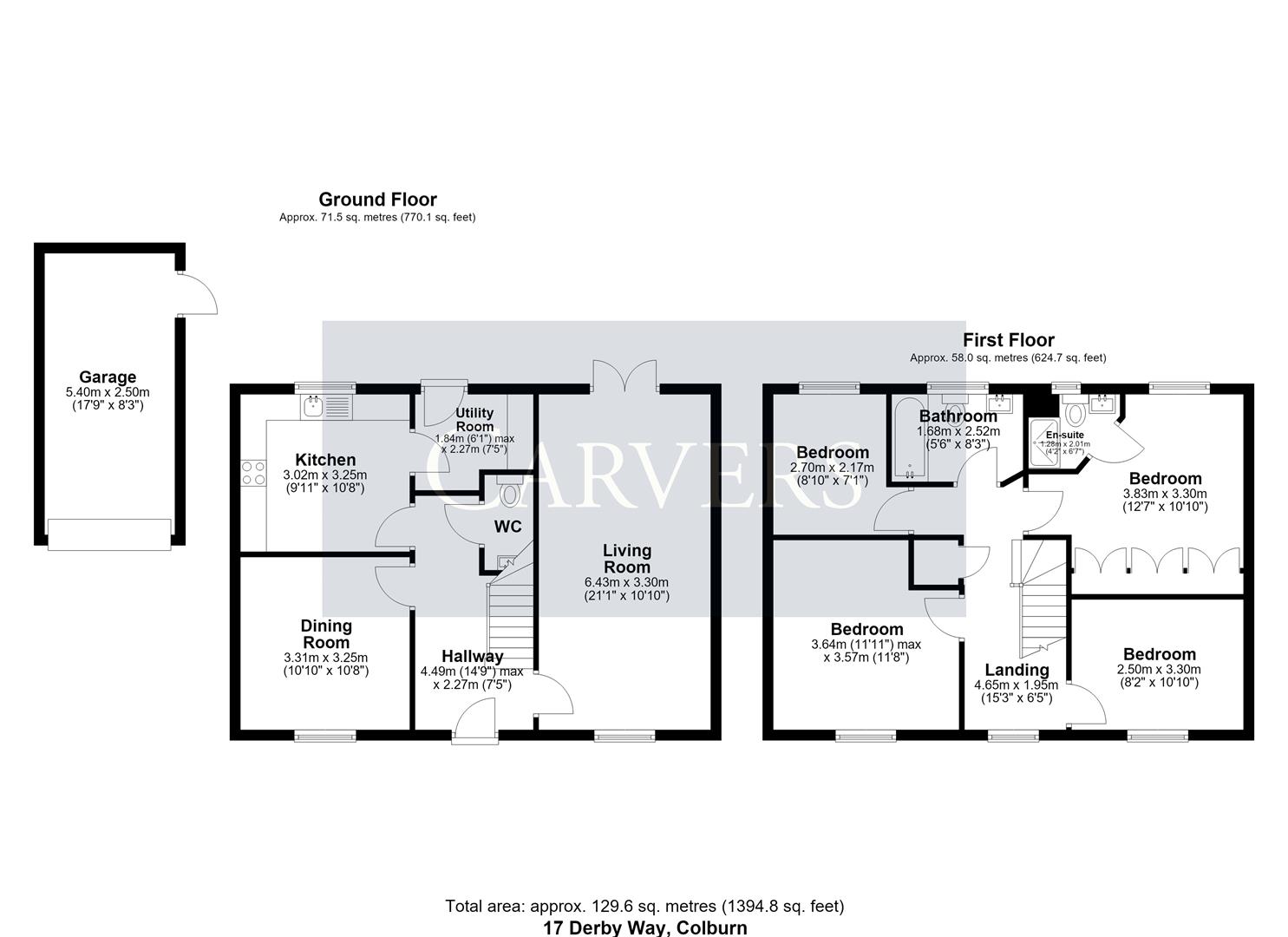 17, Derby Way, Catterick Garrison floorplan